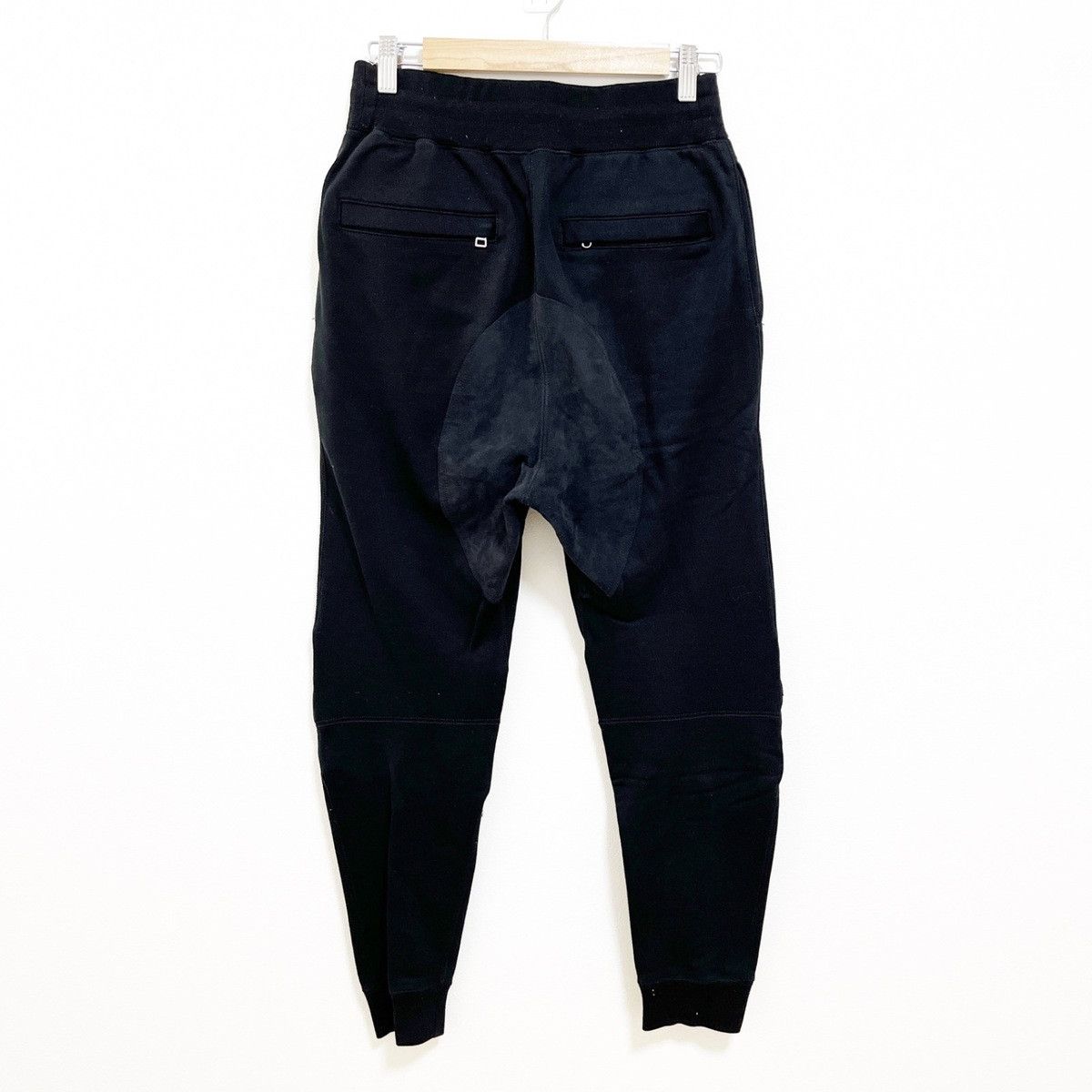 Comme des Garcons Sweat Pants Knee Patch Zip Pocket Cotton Black Size US 26 / EU 42 - 2 Thumbnail