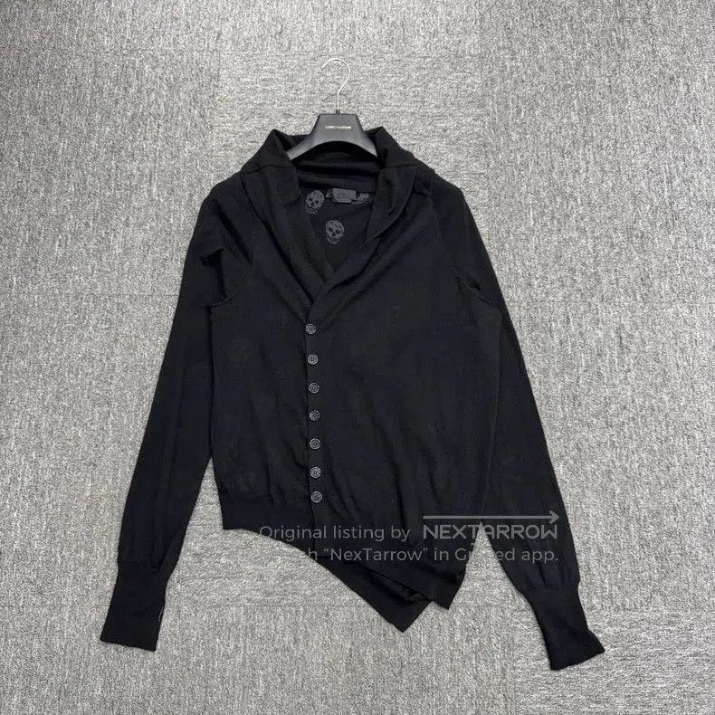 Alexander McQueen Alexander McQueen Asymmetric Skull Knit Cardigan. Size US M / EU 48-50 / 2 - 1 Thumbnail