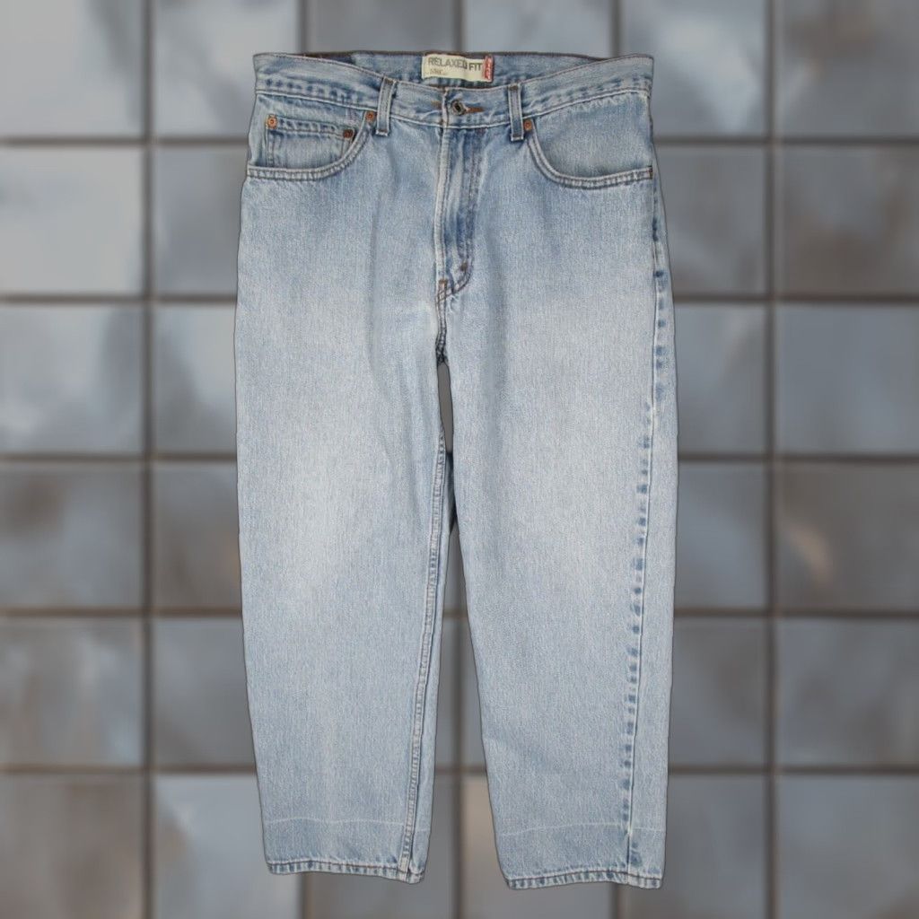 Levi's Levis Jeans Mens 34 Blue 550 Relaxed Medium Wash Denim Made in Mexico 34x29* Size US 34 / EU 50 - 1 Thumbnail