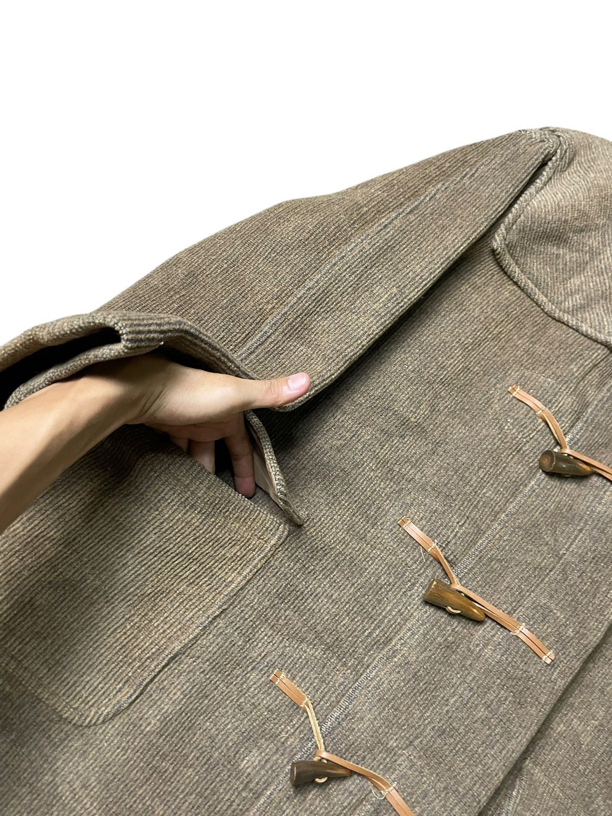 Japanese Brand × Vintage BAKER STREET Brand Long Hooded Duffle Coat (77) Size US L / EU 52-54 / 3 - 8 Thumbnail
