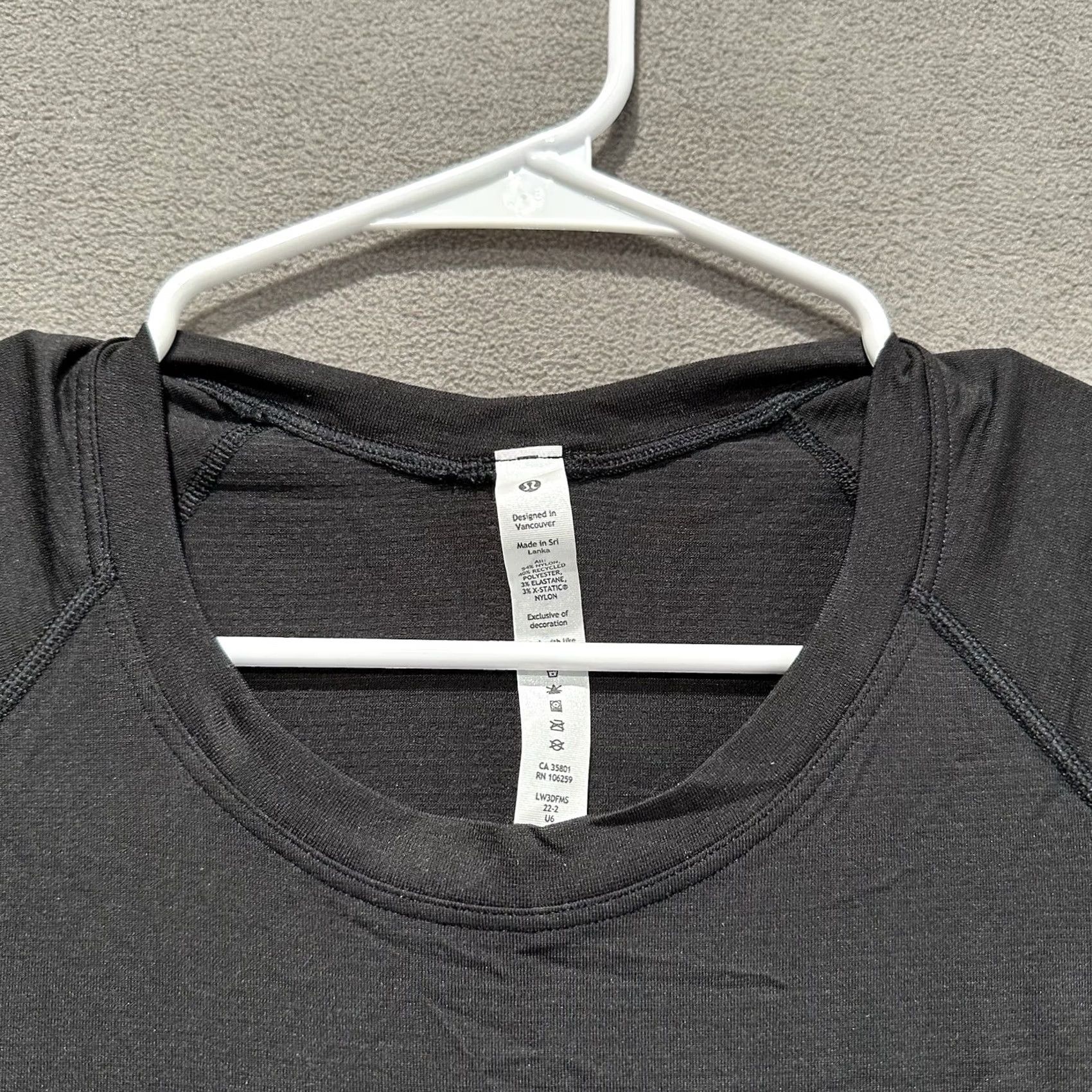 Lululemon Lululemon Swiftly Tech Short Sleeve Shirt 2.0 Womens 8 Black Dry Activewear Running T-Shirt Womens Size M / US 6-8 / IT 42-44 - 4 Thumbnail