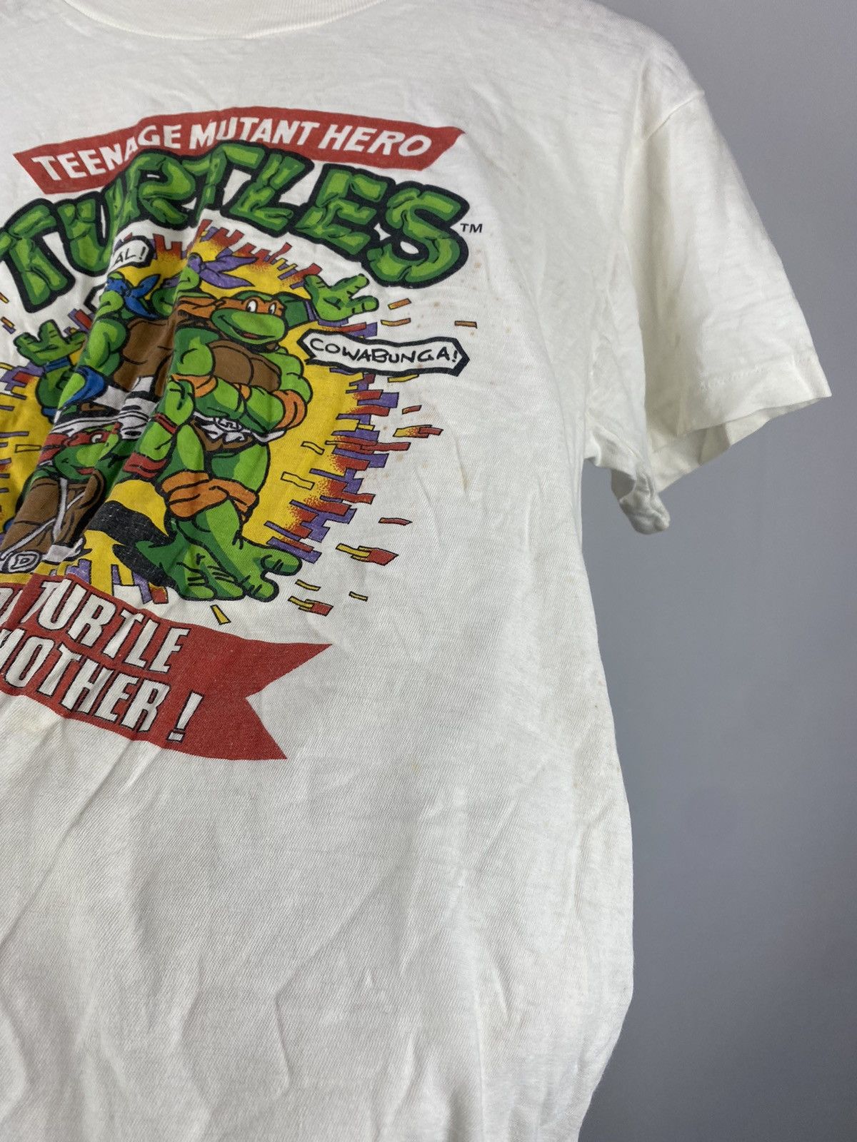 Cartoon Network × Vintage 🔥1990 Teenage Turles Mutant Hero Mirage Studios T Shirt Men Size US S / EU 44-46 / 1 - 3 Thumbnail