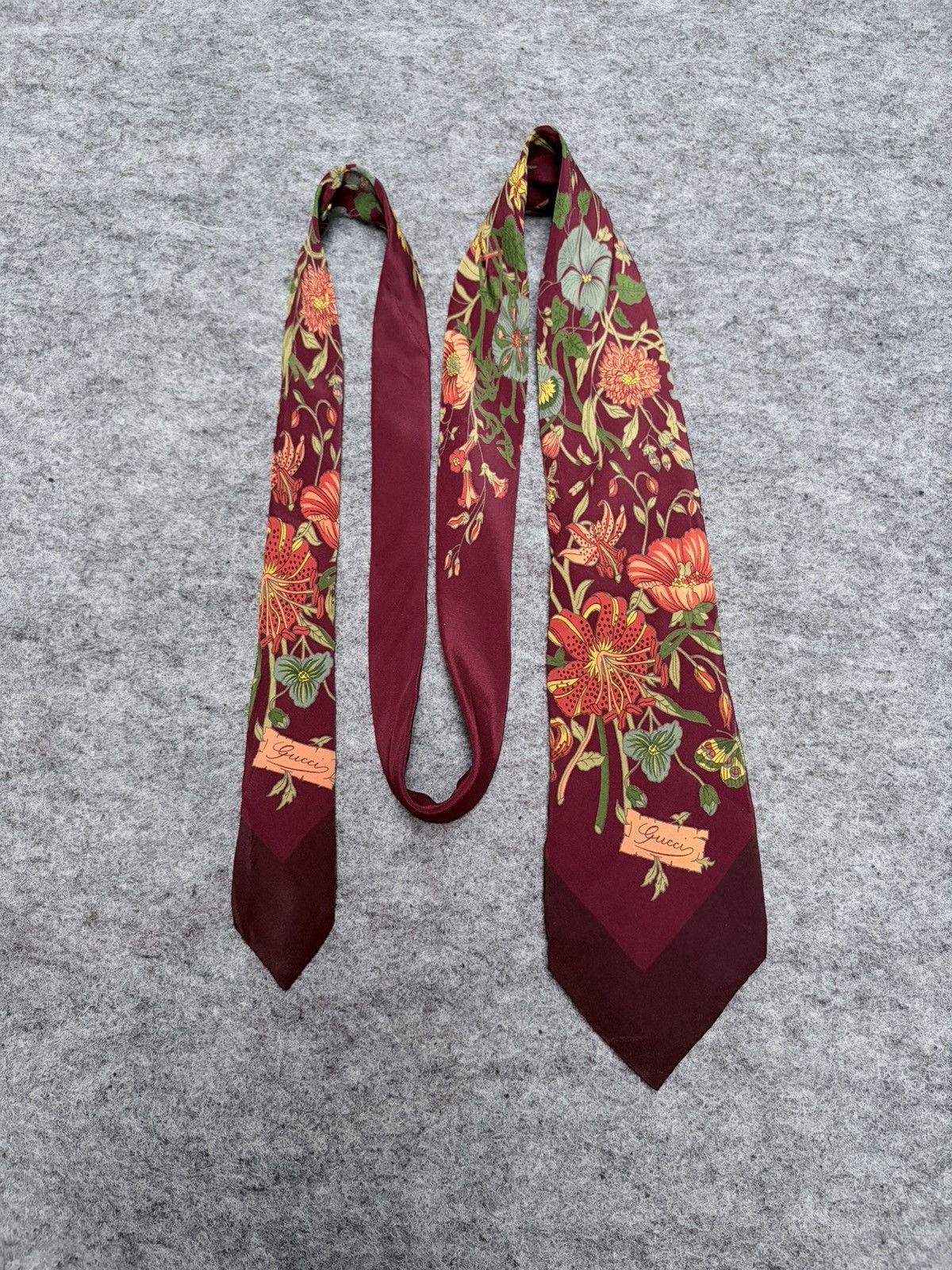 Gucci Vintage Gucci Flower Pattern Ties Size ONE SIZE - 5 Thumbnail