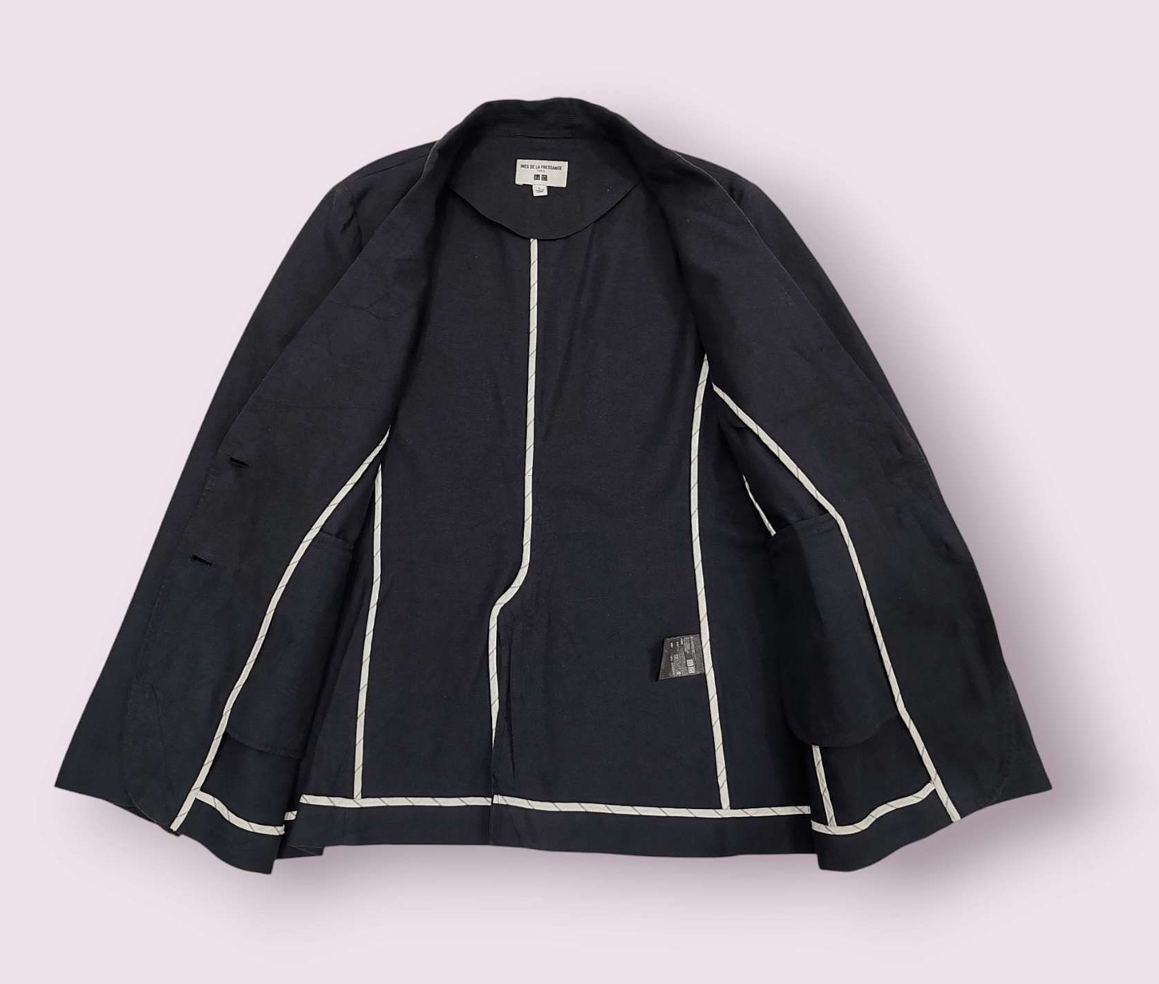 Designer × Japanese Brand × Uniqlo INES DE LA FRESSANGE PARIS X UNIQLO BLAZER JACKET SIZE L Size L / US 10 / IT 46 - 3 Thumbnail