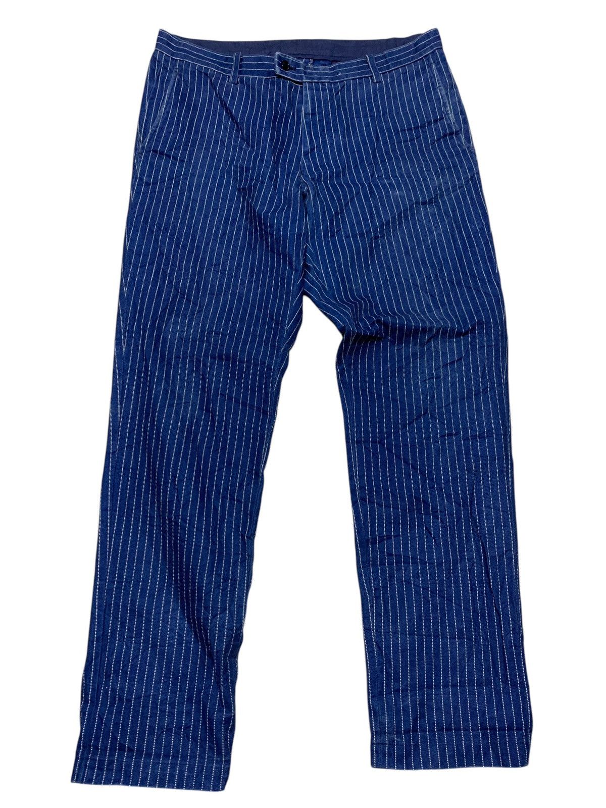 Japanese Brand Urban Research stripe pants Size US 34 / EU 50 - 7 Thumbnail