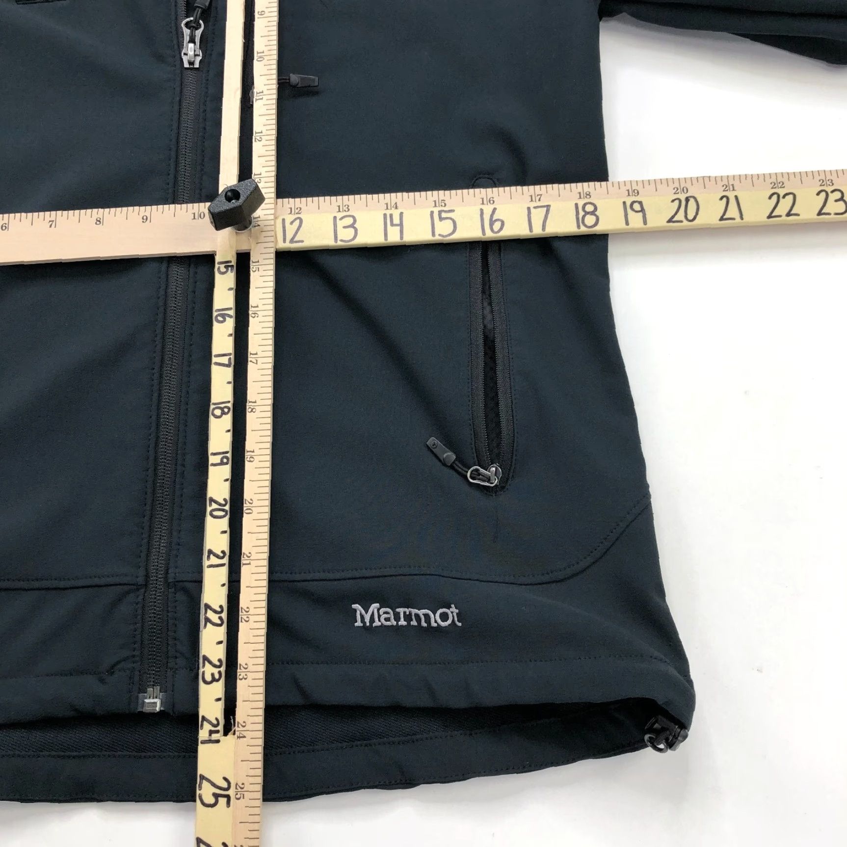 Marmot Marmot Tempo M3 Black LOGO Womens Full Zip Mock Neck Jacket 98300 Size M / US 6-8 / IT 42-44 - 4 Thumbnail