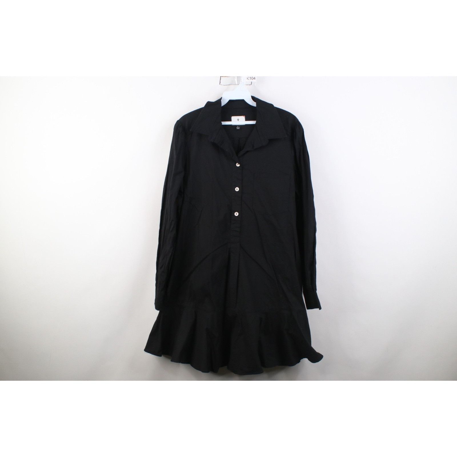 Vintage Tuckernuck Stretch Callahan Ruffled Hem Swing Dress Size L / US 10 / IT 46 - 1 Thumbnail