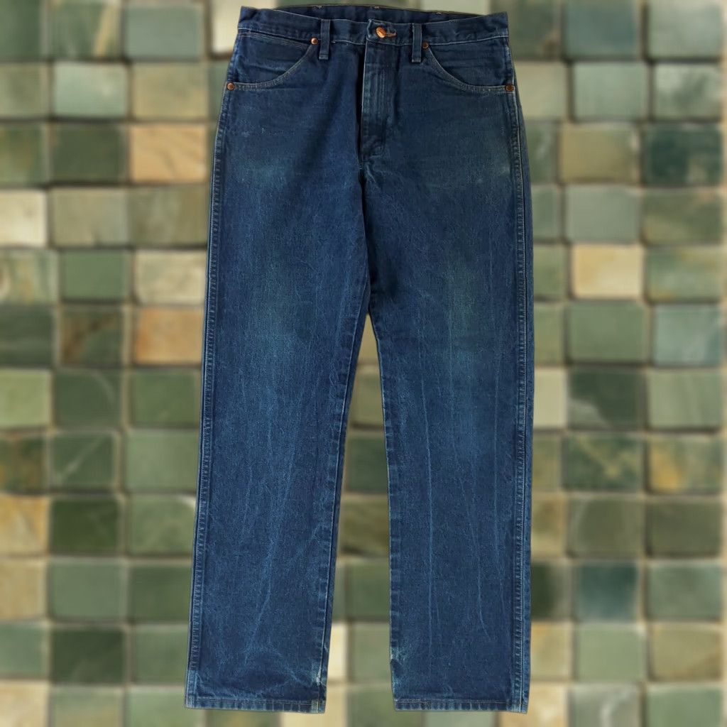 Wrangler VINTAGE Wrangler Jeans 13MWZ Blue Jeans Mens 34 31in Inseam 90s VTG Straight Blue Mens 34 31 Jeans Size US 34 / EU 50 - 1 Thumbnail