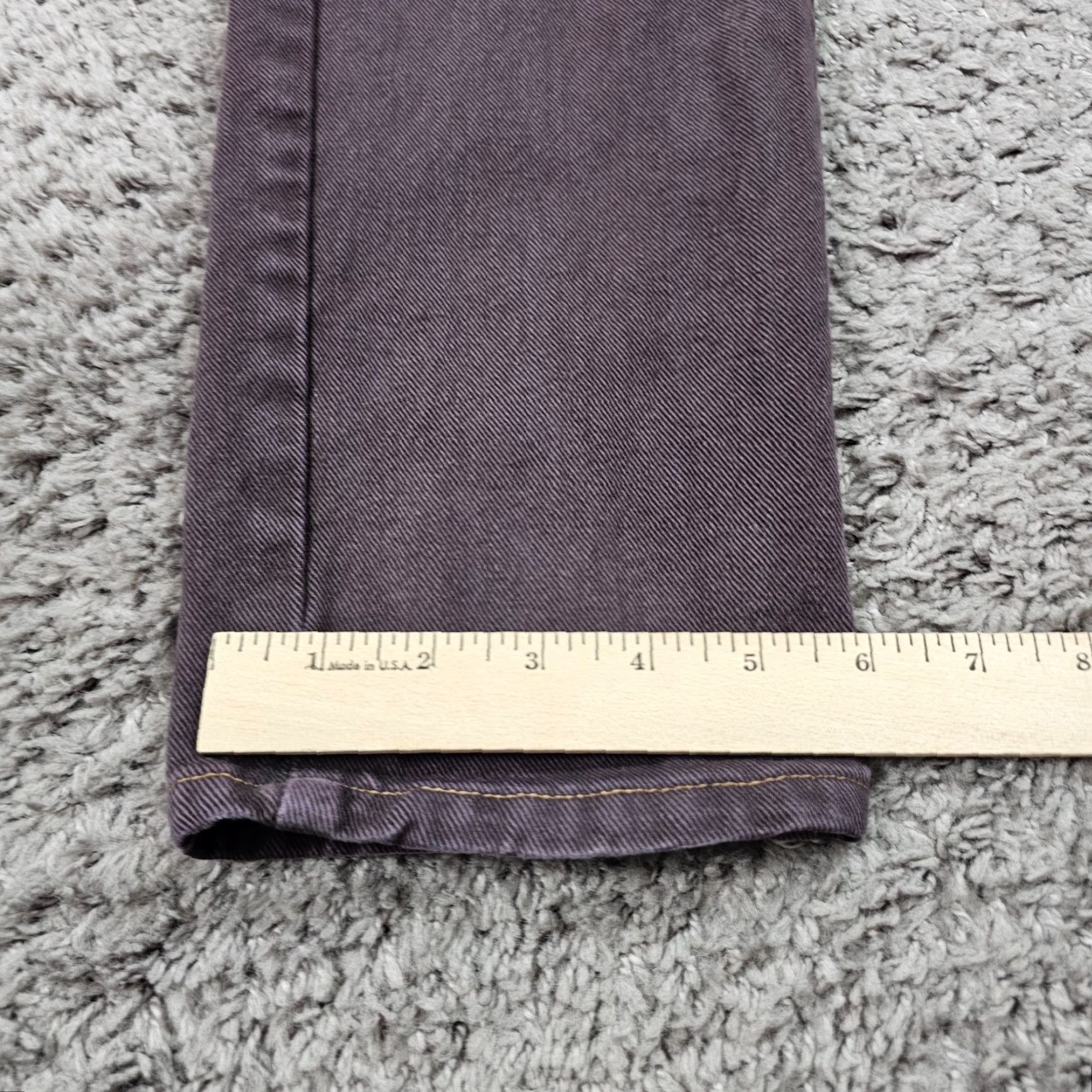 Gap VINTAGE Gap Jeans Womens Tapered Fit High Waist Cotton 4 Purple USA Made 31in Inseam Size 24" / US 00 / IT 34 - 7 Thumbnail