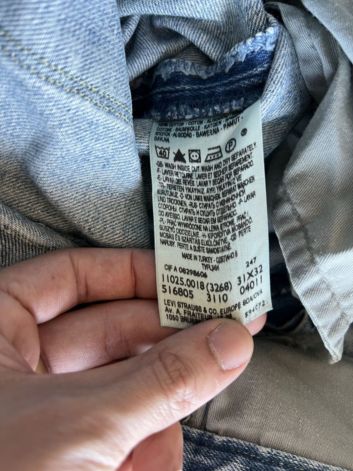 Levi's Levis Engineered Jeans Buckle Back Tag W31 Actual 33x33 Size US 31 - 9 Thumbnail