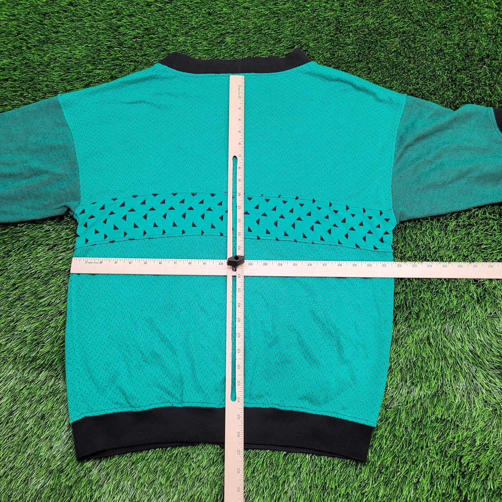 Vintage VTG Gitano Cardigan Womens Small 22x26 Baggy Blue-Green 90s Size S / US 4 / IT 40 - 8 Thumbnail