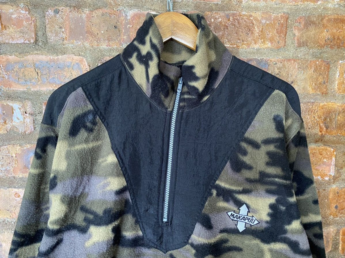 Japanese Brand 1990s Makapuu Japan Camo fleece Nylon Size US L / EU 52-54 / 3 - 3 Thumbnail
