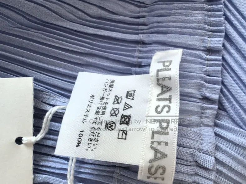Issey Miyake Issey Miyake size:3 Light Blue Pleated Irregular Trousers Size 31" - 3 Thumbnail
