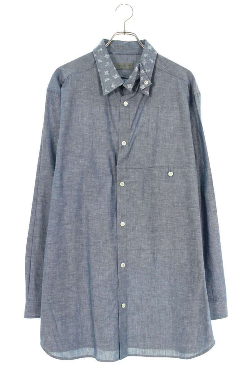 Yohji Yamamoto Yohji Yamamoto POUR HOMME // Dungaree long-sleeved shirt Size US XXL / EU 58 / 5 - 1 Thumbnail