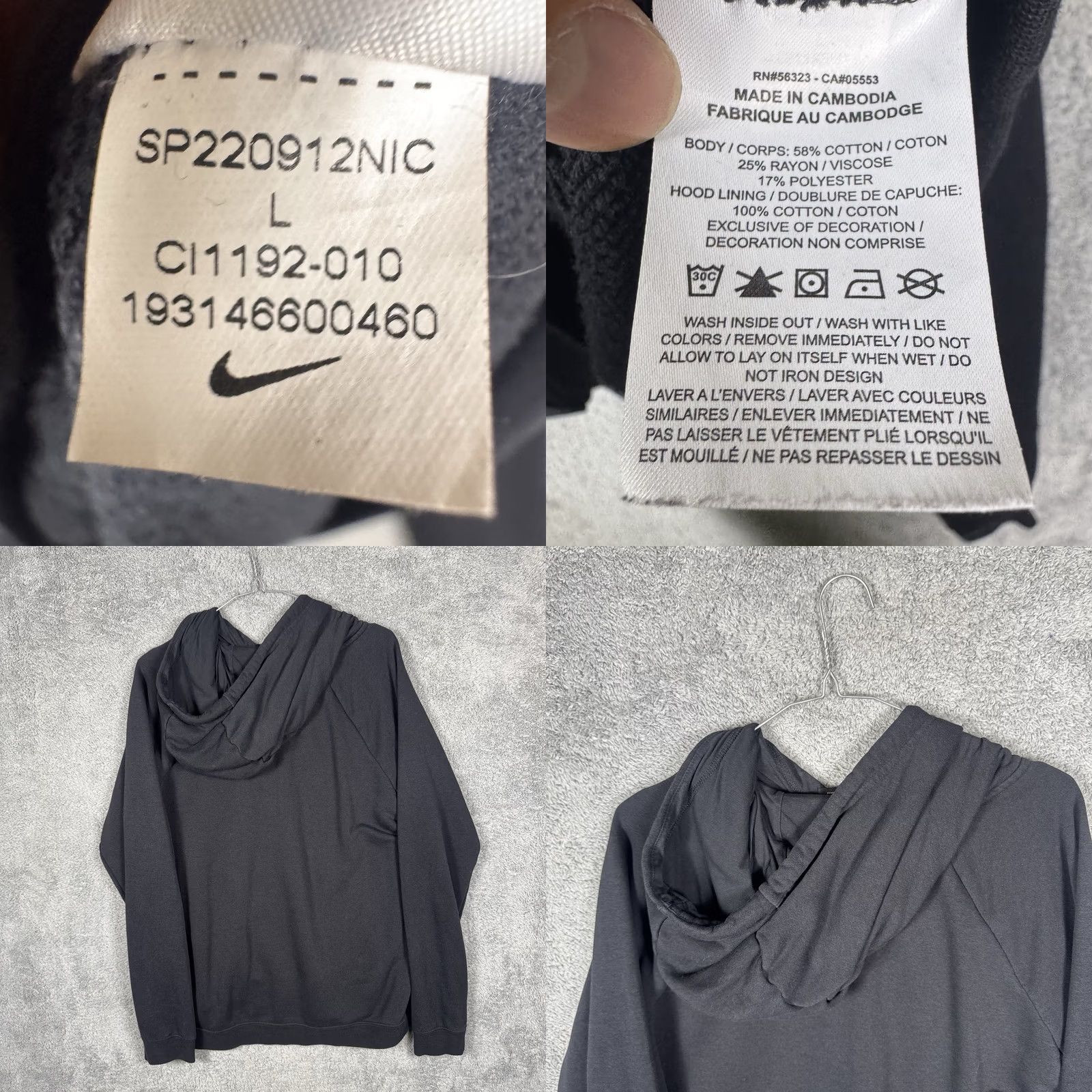 Nike VINTAGE Nike Hoodie Women L Rally Fleece Drop Shoulder Sportswear NSW PulloverSweatshirt Size L / US 10 / IT 46 - 8 Thumbnail