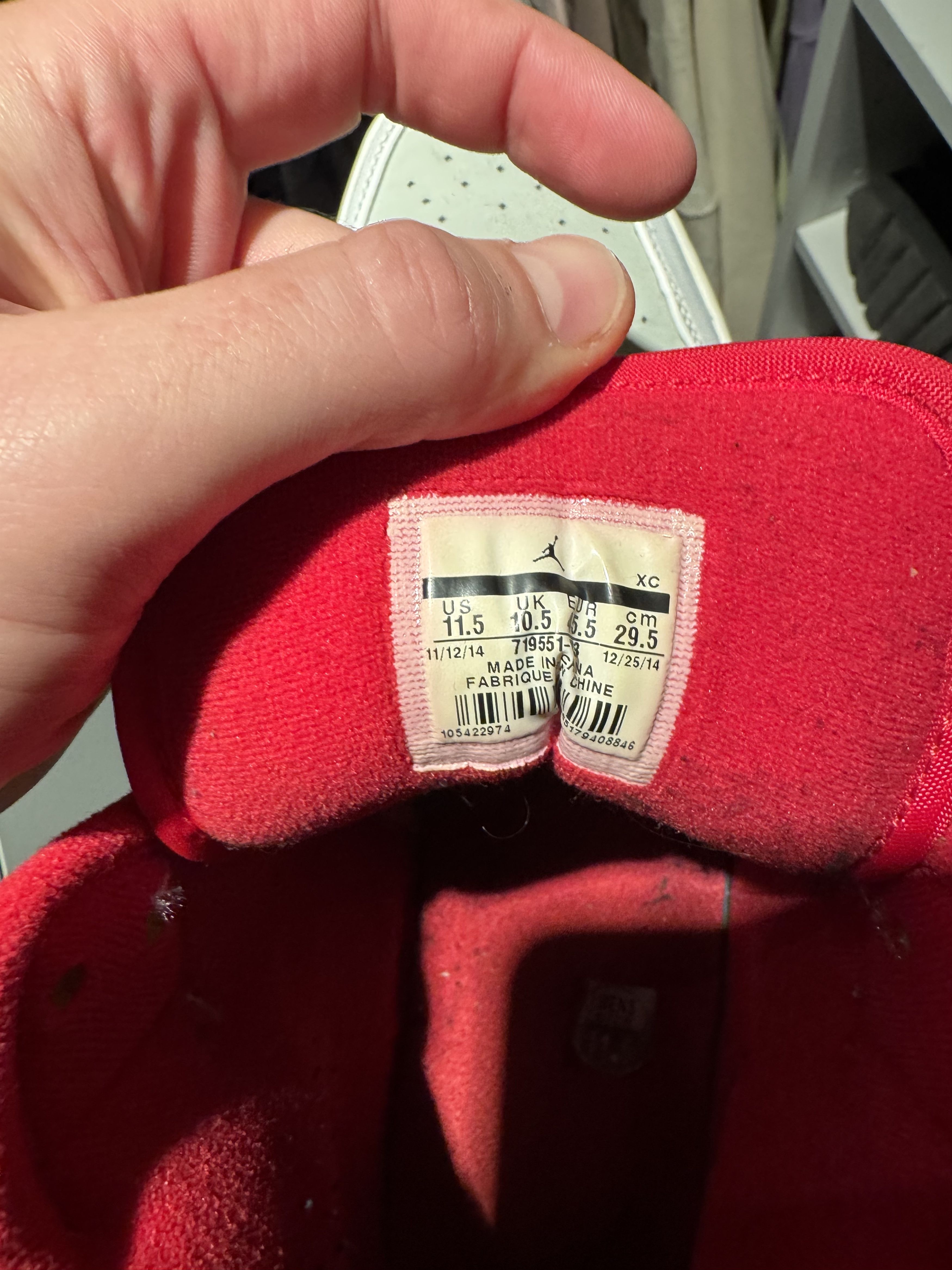 Nike Jordan 1 Retro Hare Jordan (2015) Size US 11.5 / EU 44-45 - 5 Thumbnail