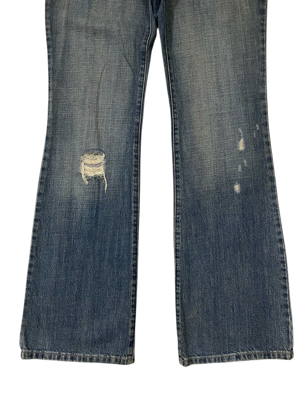 Mossimo MOSSIMO SUPPLY Distressed Flare Jeans Denim Size US 33 - 3 Thumbnail