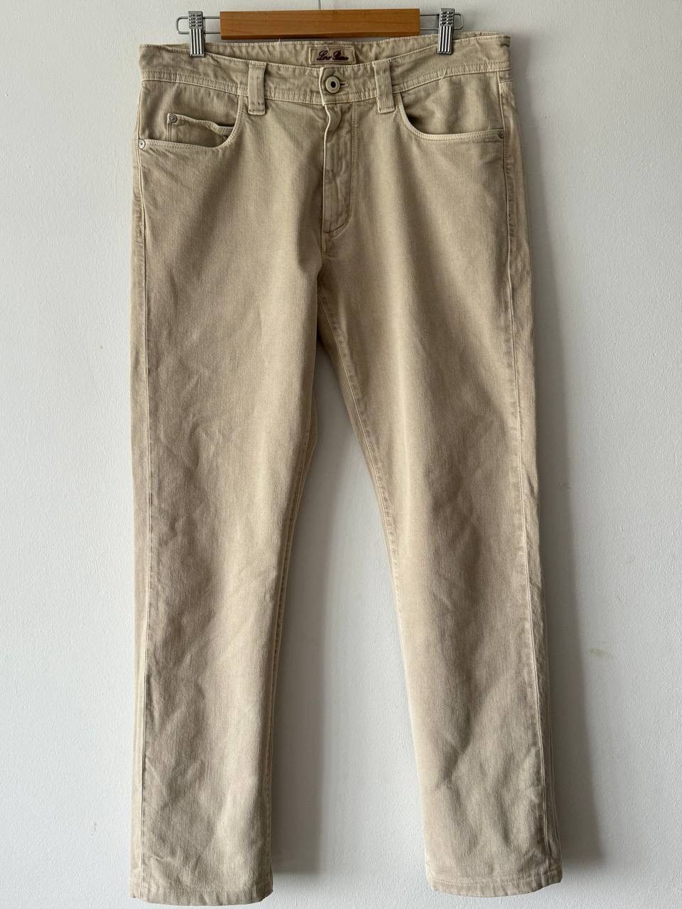 Loro Piana 🔥🔥 Loro Piana Beige Cotton Jeans Size US 34 / EU 50 - 1 Thumbnail