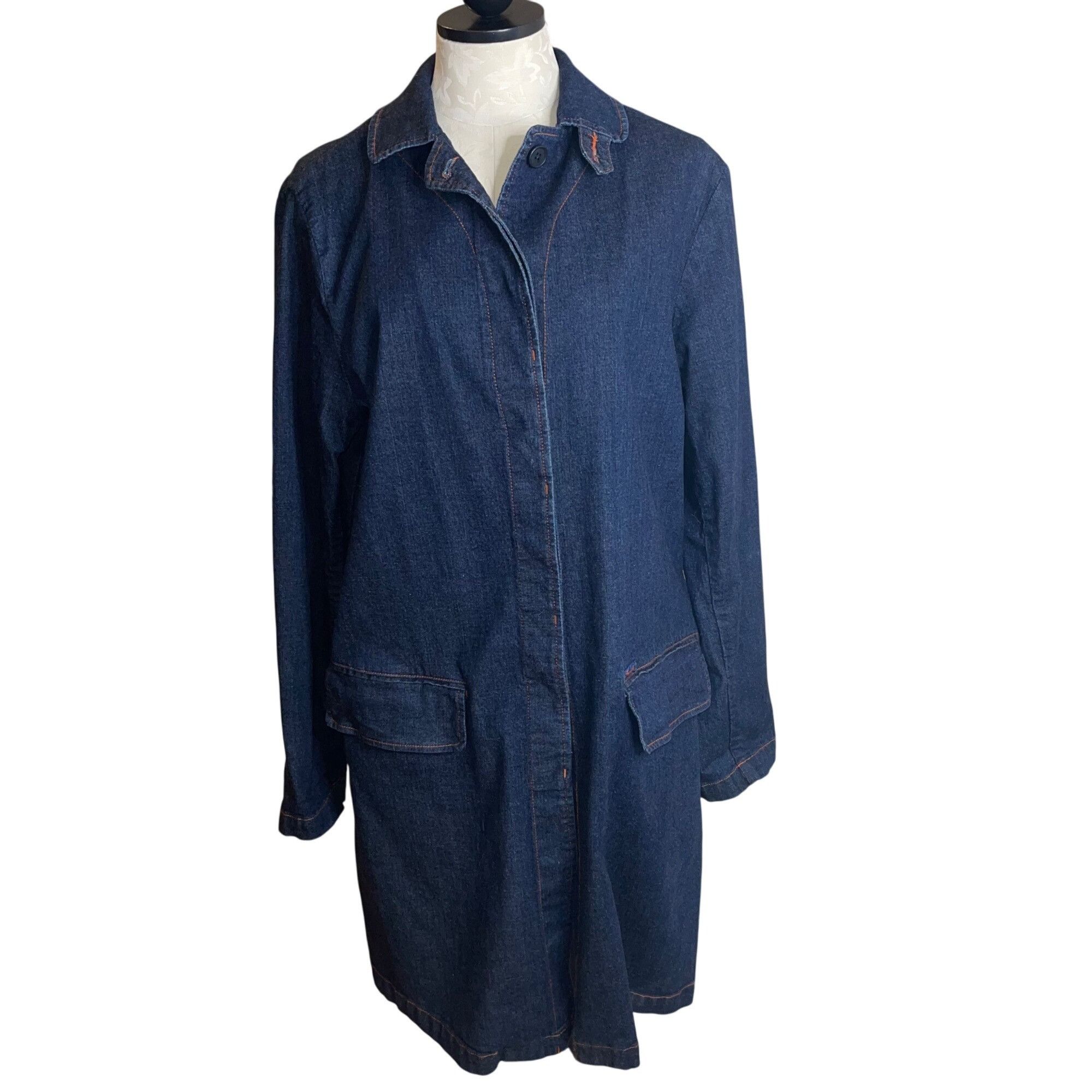 Faconnable Faconnable Vintage Womens Coat Size Medium Blue Size M / US 6-8 / IT 42-44 - 7 Thumbnail