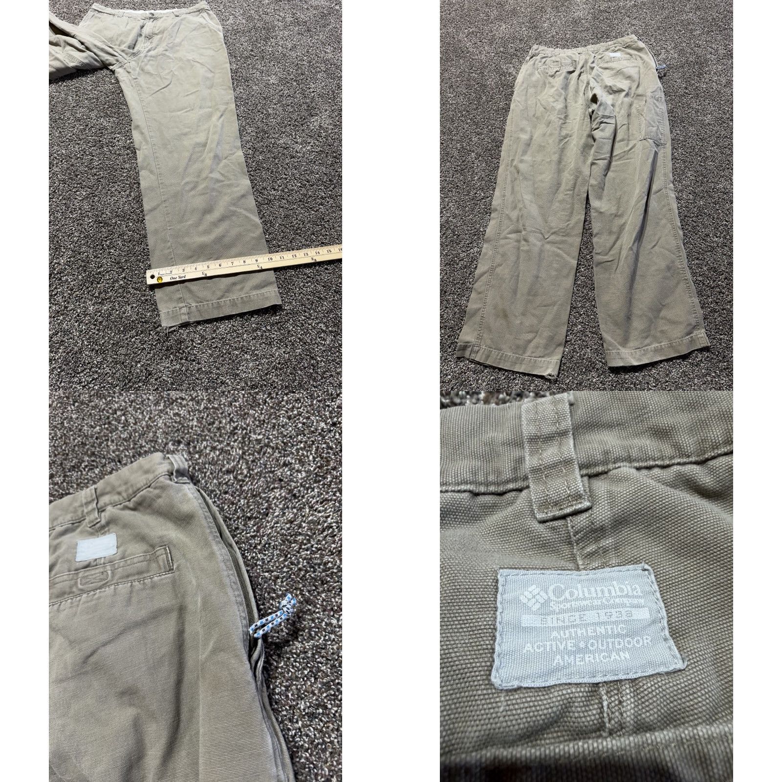 Vintage VINTAGE Columbia Mens Pants Size 36 Tan Dress Casual 36X32 Side Zip Pocket Size US 36 / EU 52 - 8 Thumbnail