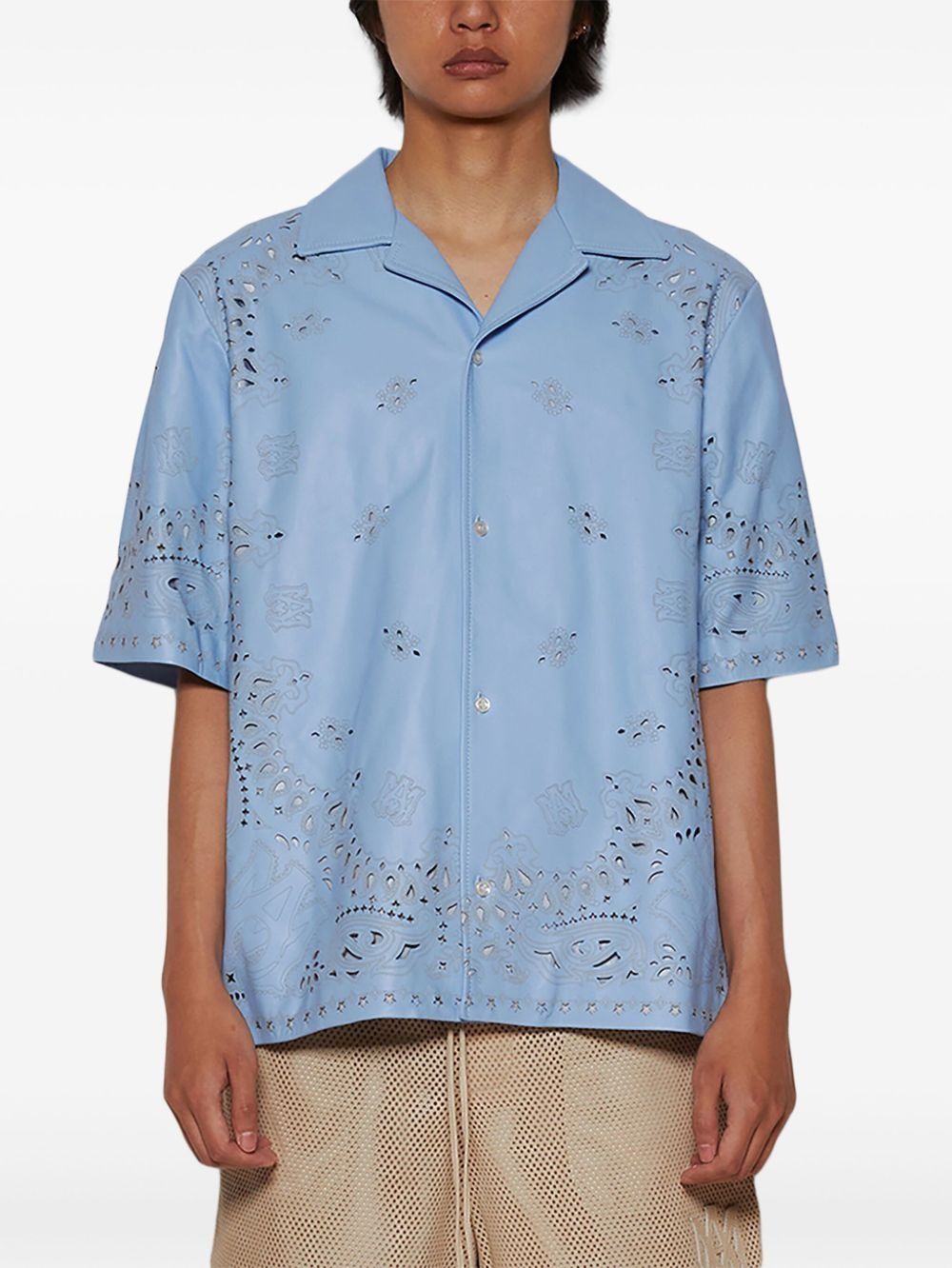 Amiri o1s1wg110525 Bandana Shirt in Blue Size US XL / EU 56 / 4 - 3 Thumbnail