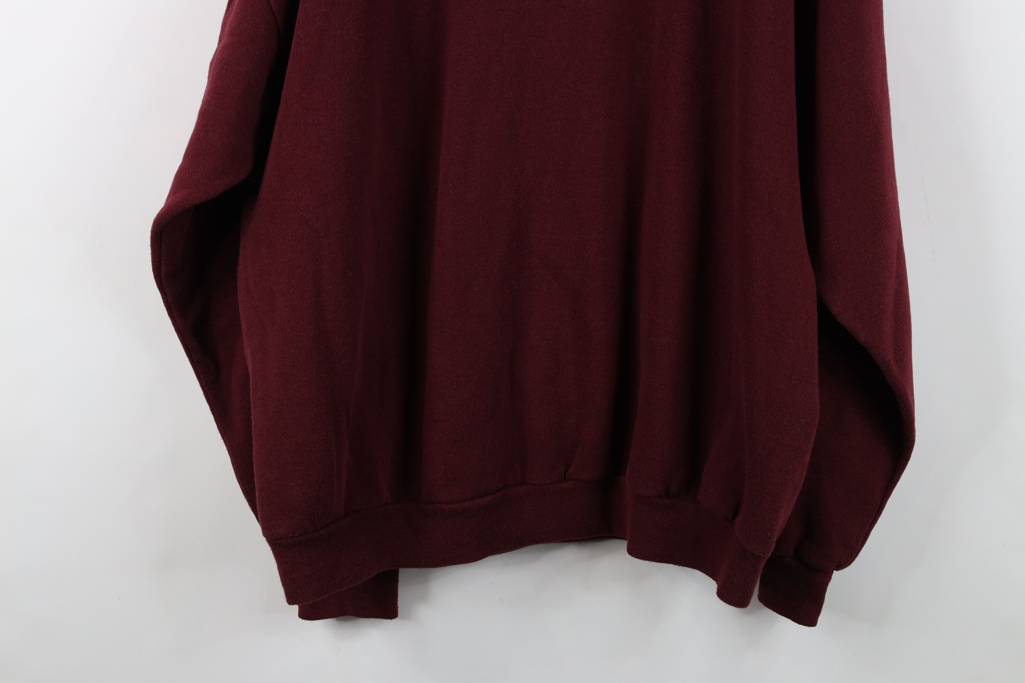 Vintage Vintage 90s Streetwear Collared Pullover Sweatshirt Red Size US XXL / EU 58 / 5 - 14 Thumbnail