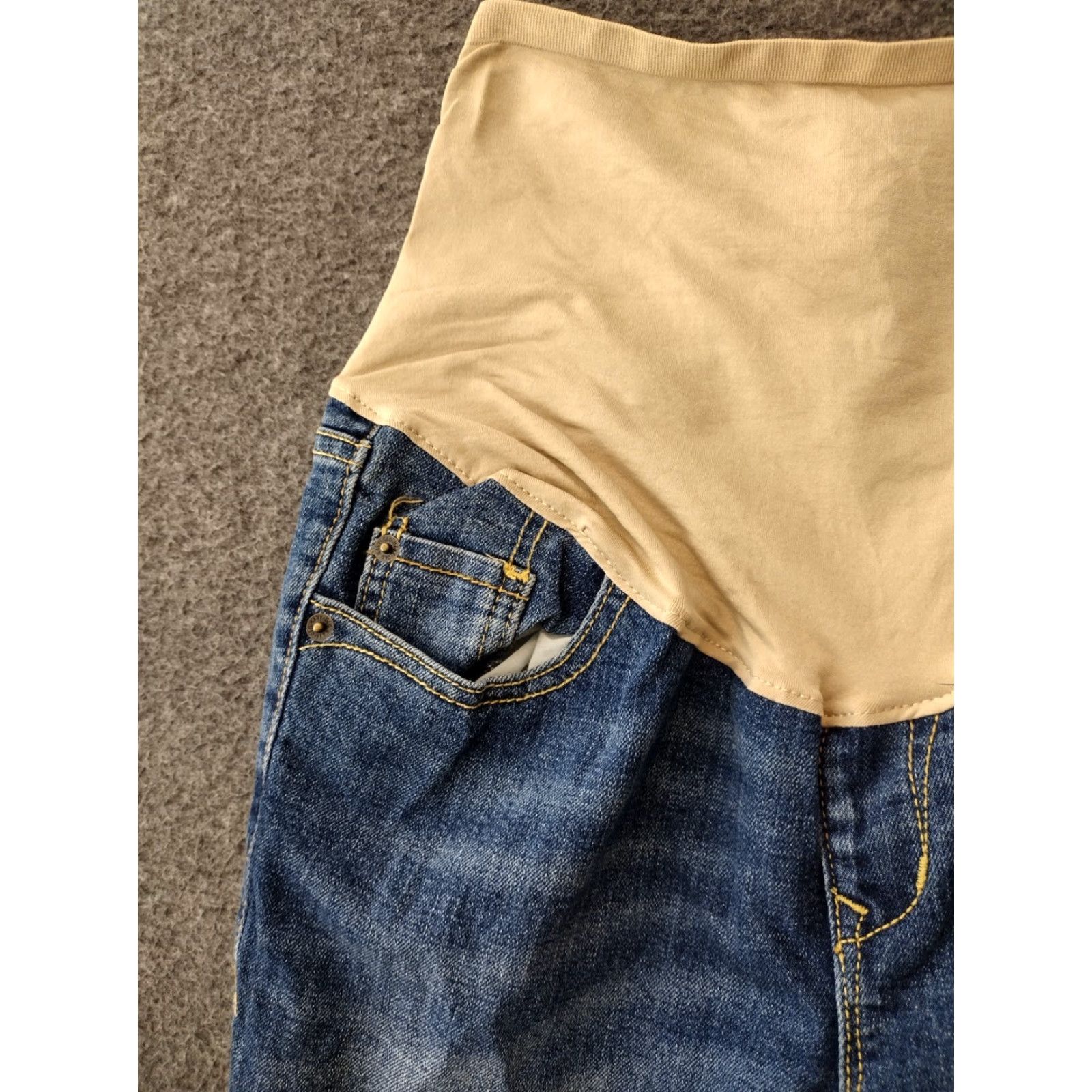 Old Navy Old Navy Distressed Cuffed Blue Denim Maternity Jeans Size 4 Size 27" / US 4 / IT 40 - 7 Thumbnail