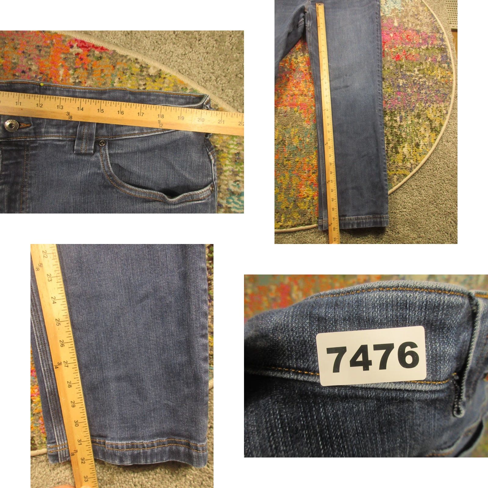 Doublet Duluth Ballroom Double Flex Jeans Carpenter Jeans Mens 42x32 Stretch Denim Blue 5-Pocket Relaxed Regular Size US 42 / EU 58 - 8 Thumbnail