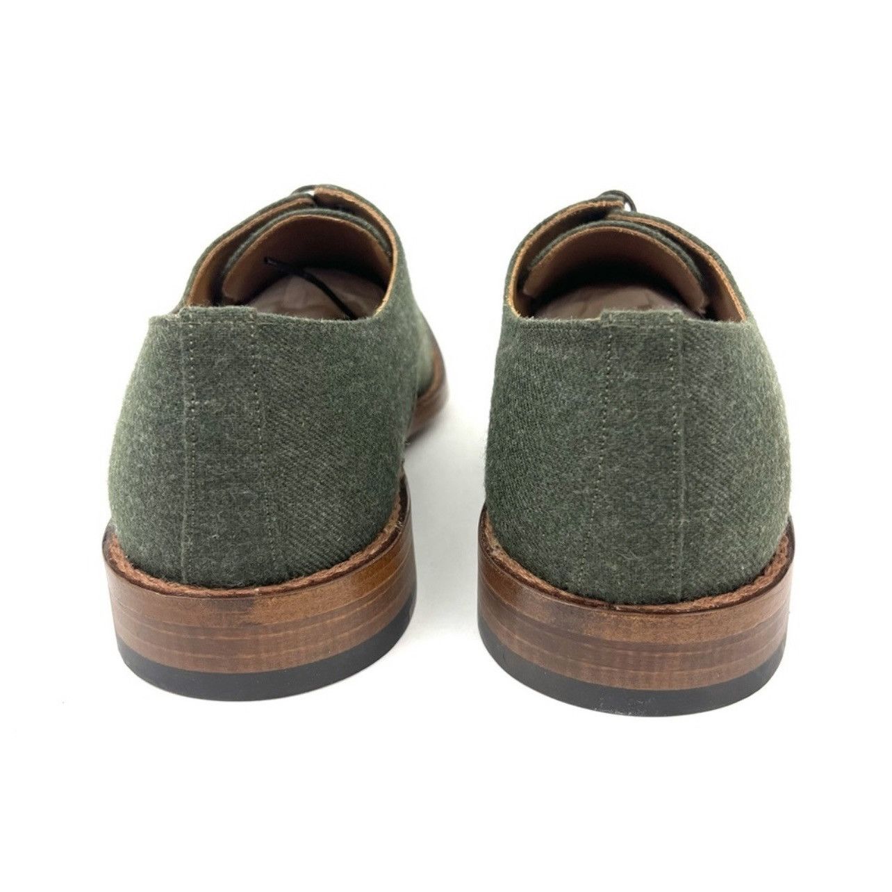 TAFT TAFT The Kennedy Shoe Green Wool Leather Oxford Cap Toe $275 Size US 7.5 / EU 40-41 - 5 Thumbnail