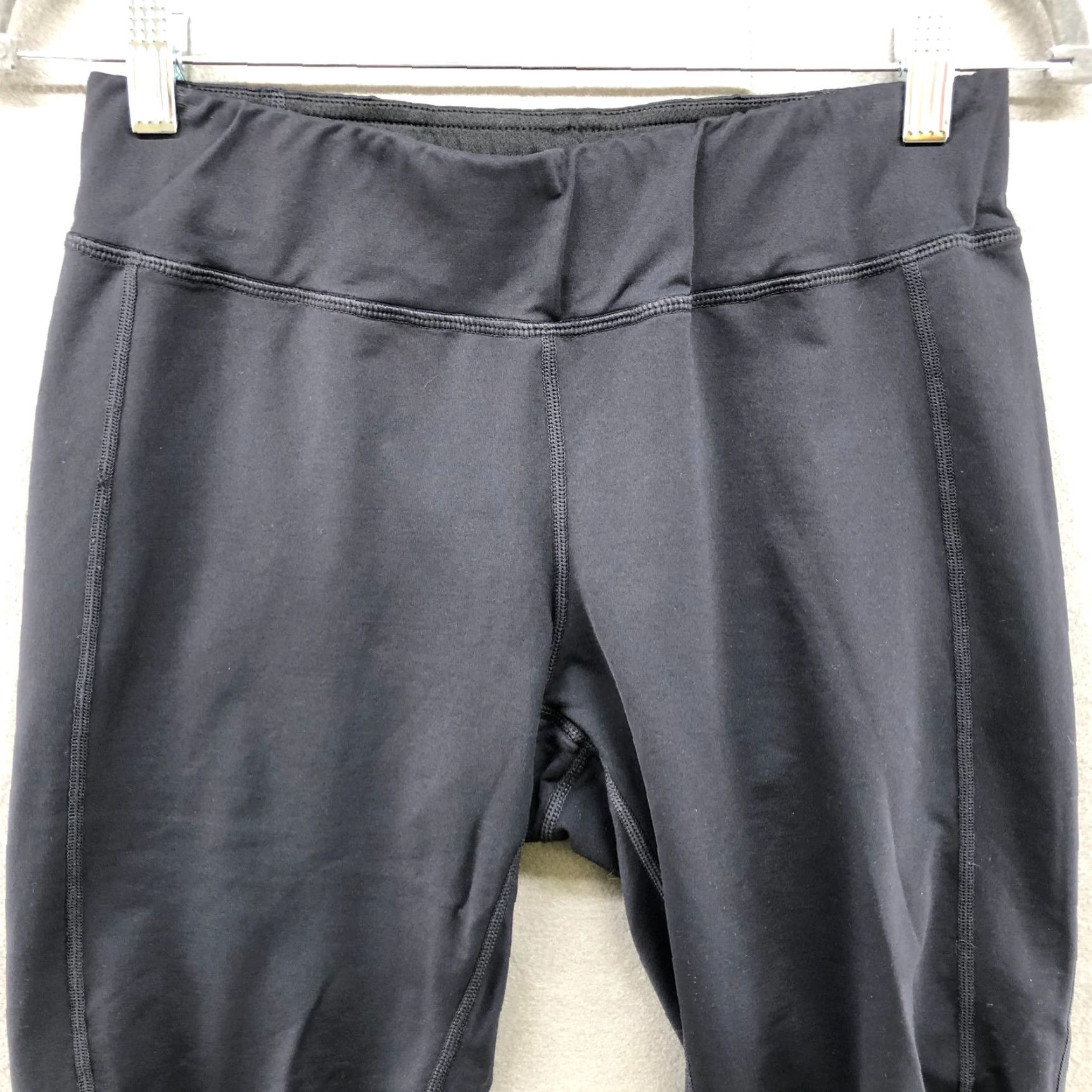 Vintage REI Active Cropped Capri Leggings Womens M Black Yoga Running Gym Size 32" / US 10 / IT 46 - 3 Thumbnail