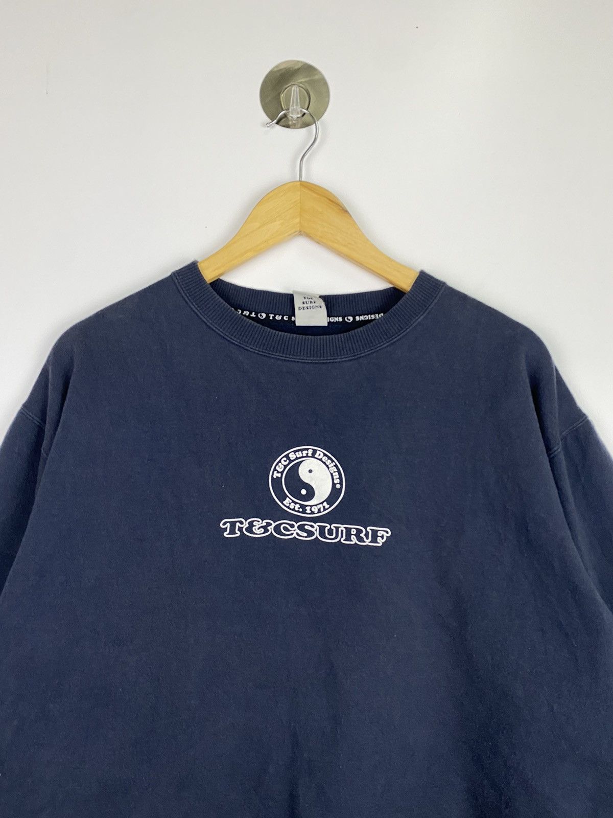 Vintage Vintage T&C Surf Yin Yang Sweatshirt Size US L / EU 52-54 / 3 - 5 Thumbnail