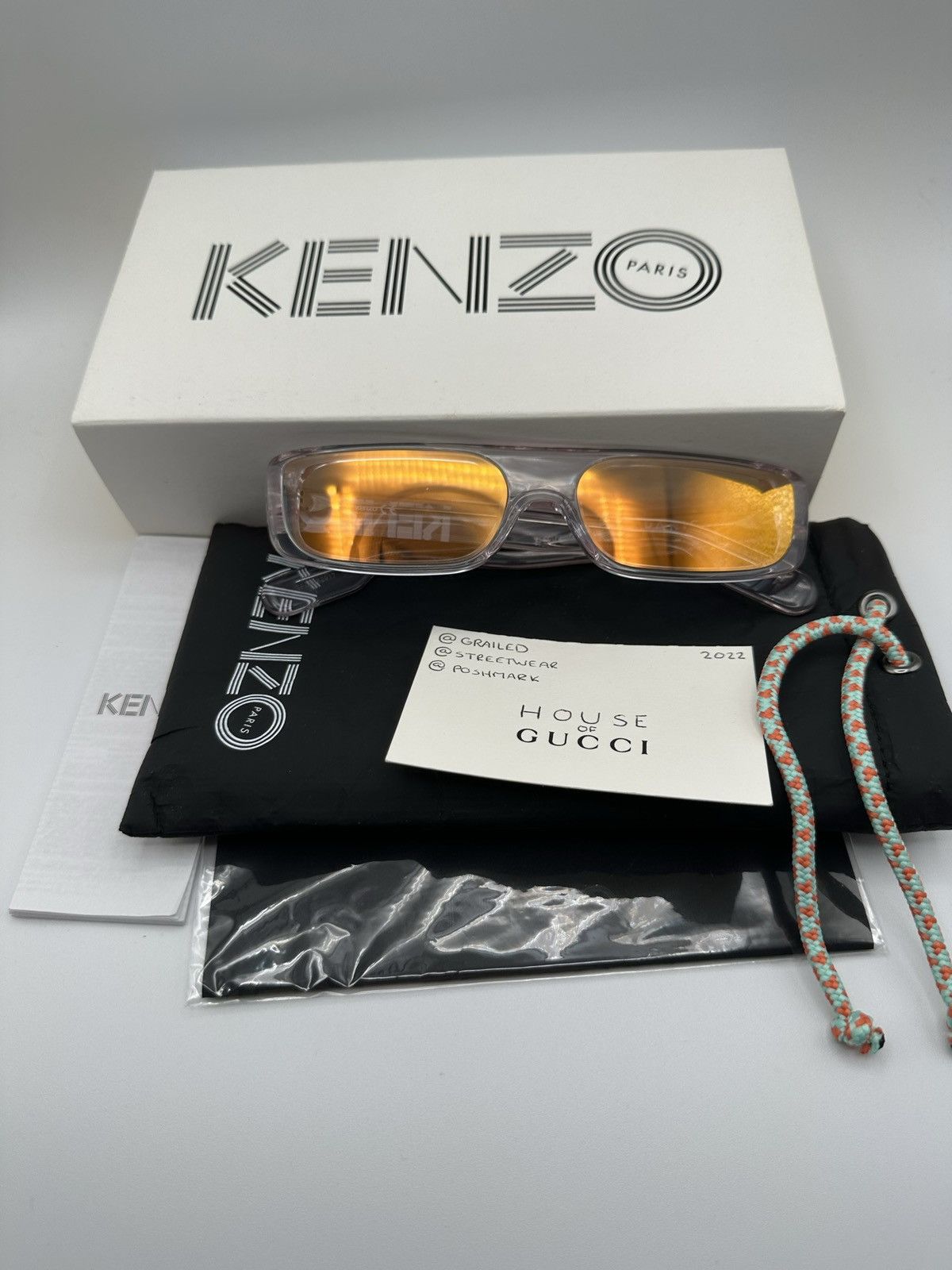 Kenzo Kenzo Spellout Statement Sunglasses Size ONE SIZE - 8 Thumbnail