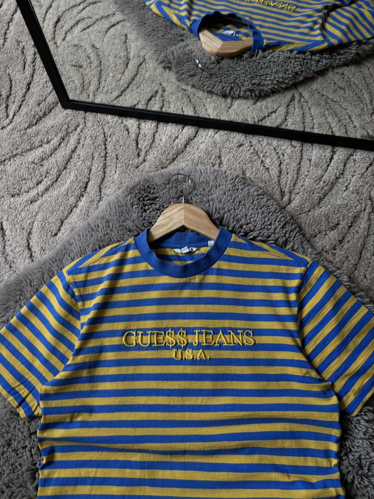 A$AP Rocky × Guess Guess x Asap Rocky tee USA Embroidered striped t-shirt Size US XS / EU 42 / 0 - 3 Thumbnail
