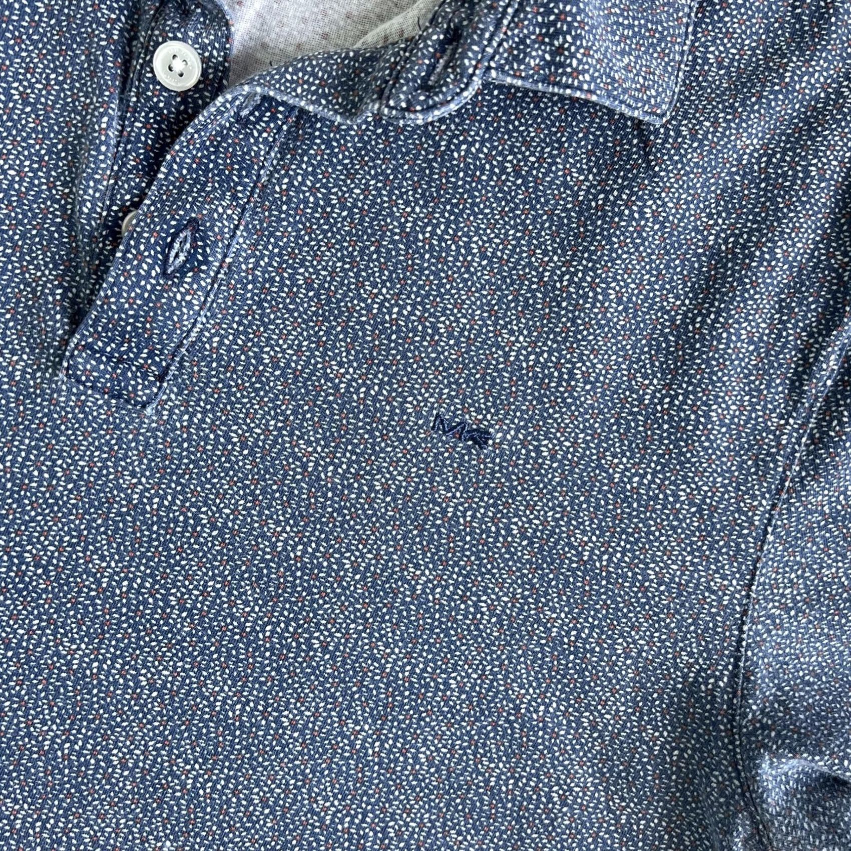 Michael Kors Michael Kors Polo Shirt Mens M Blue Spotted Jersey Short Sleeve Casual Size US M / EU 48-50 / 2 - 2 Thumbnail