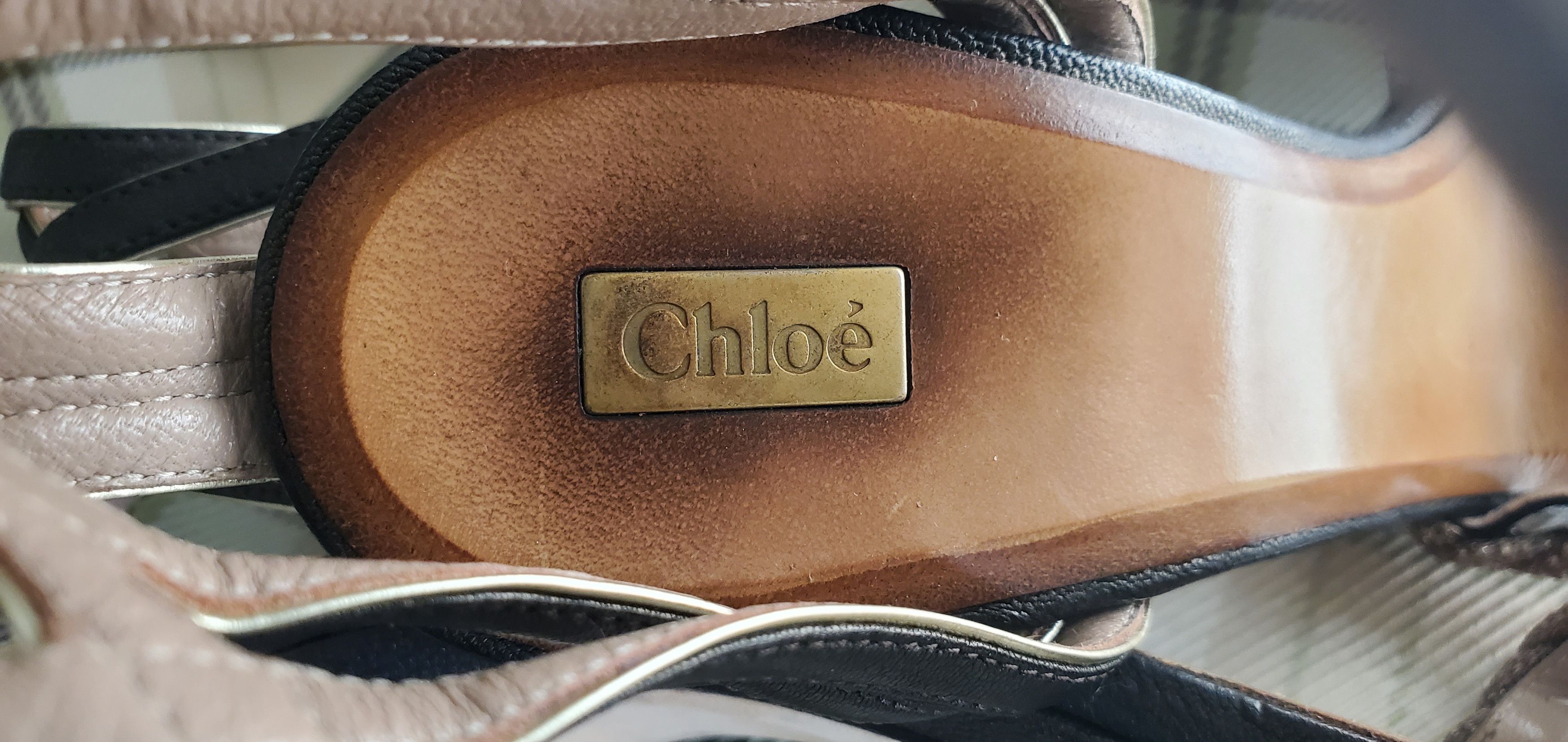 Chloe Chloe Open Toe Leather Heel Shoes Size US 9 / IT 39 - 6 Thumbnail