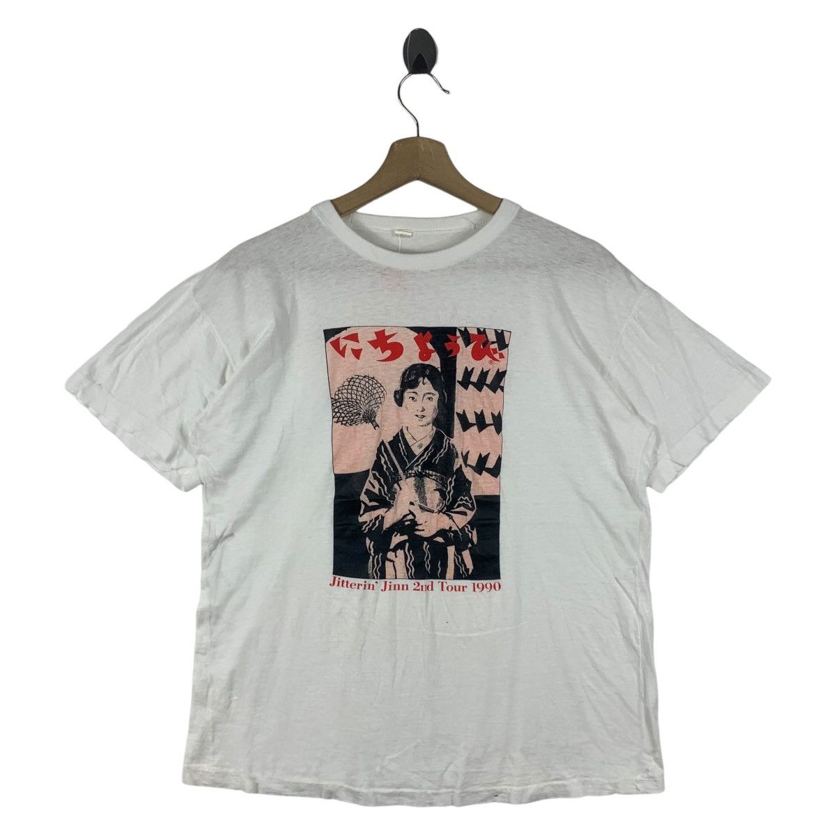 Band Tees × Japanese Brand Vintage JITTERIN JINN 2nd TOUR 1990 japaneseband printed tee Size US L / EU 52-54 / 3 - 1 Thumbnail