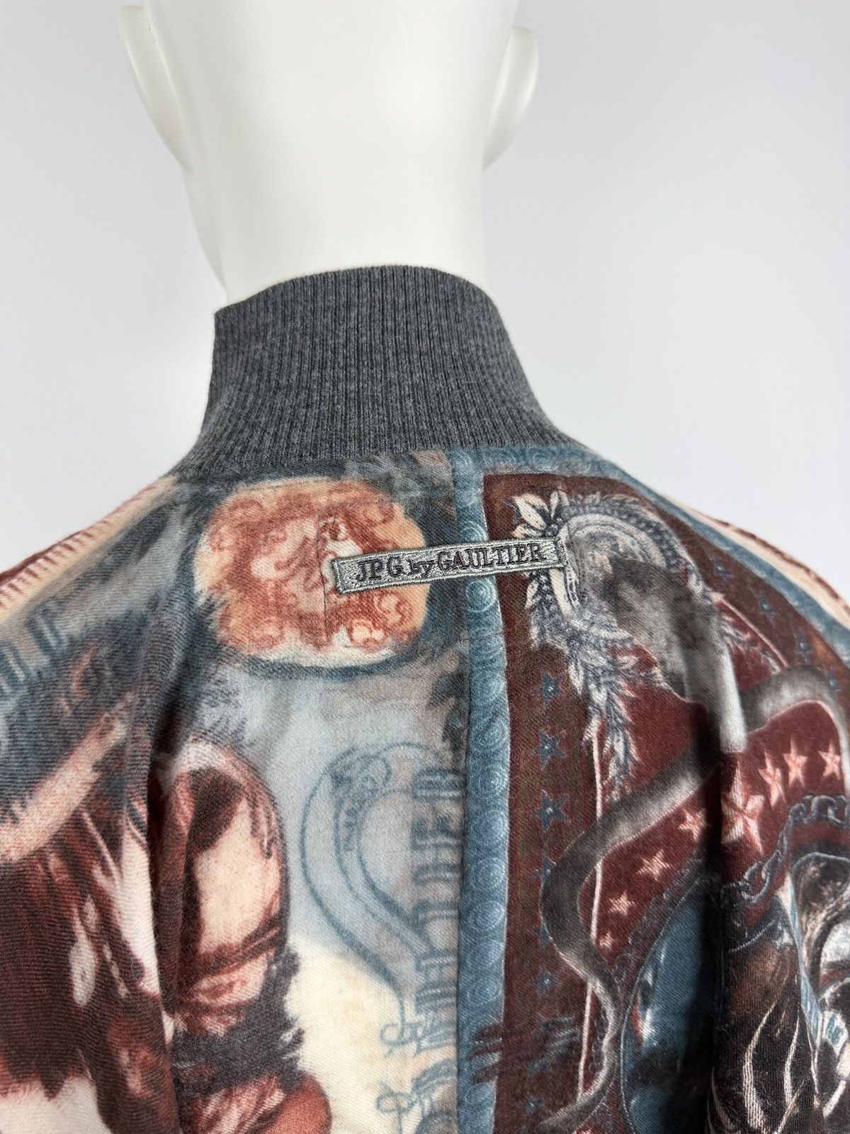 Jean Paul Gaultier Jean Paul Gaultier 1998 Native X-Ray Print Poncho Jacket Size S / US 4 / IT 40 - 12 Thumbnail