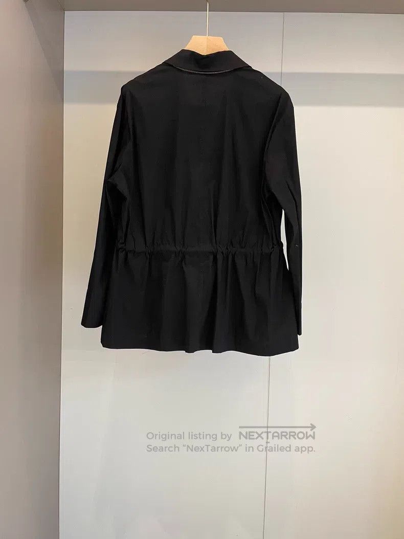 Brunello Cucinelli Brunello Cucinelli Black Linen Cotton Blazer Size S / US 4 / IT 40 - 2 Thumbnail