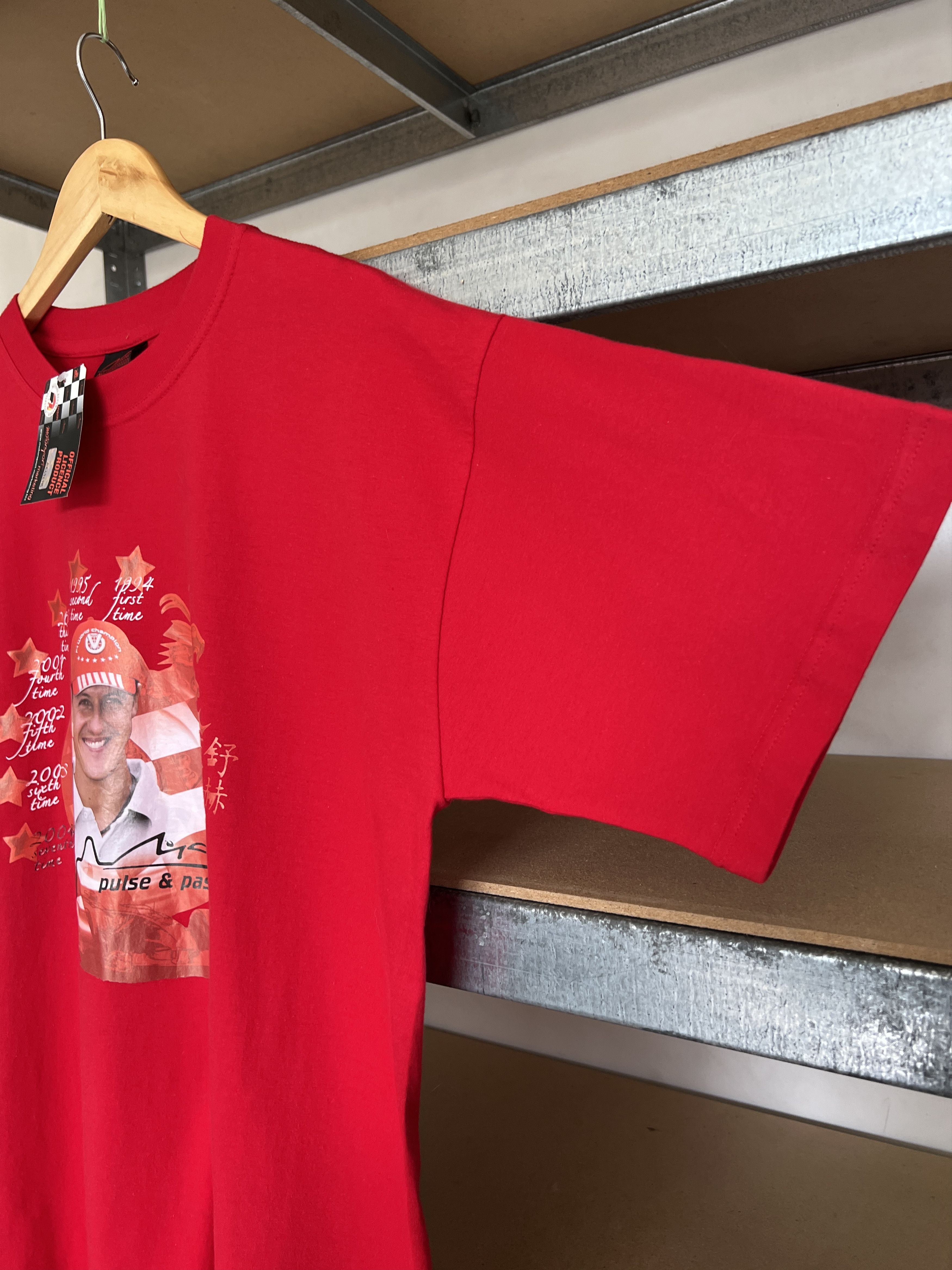 Formula 1 Vintage 2000 Michael Schumacher Ferrari F1 Racing T-shirt Size US XL / EU 56 / 4 - 3 Thumbnail