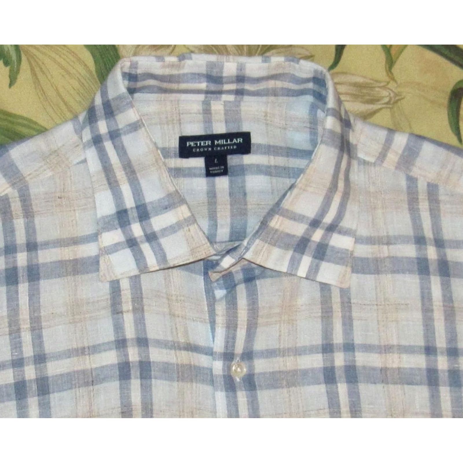 Peter Millar PETER MILLAR Crown Crafted Linen Long Sleeve Button Down Shirt Large Size US L / EU 52-54 / 3 - 2 Thumbnail