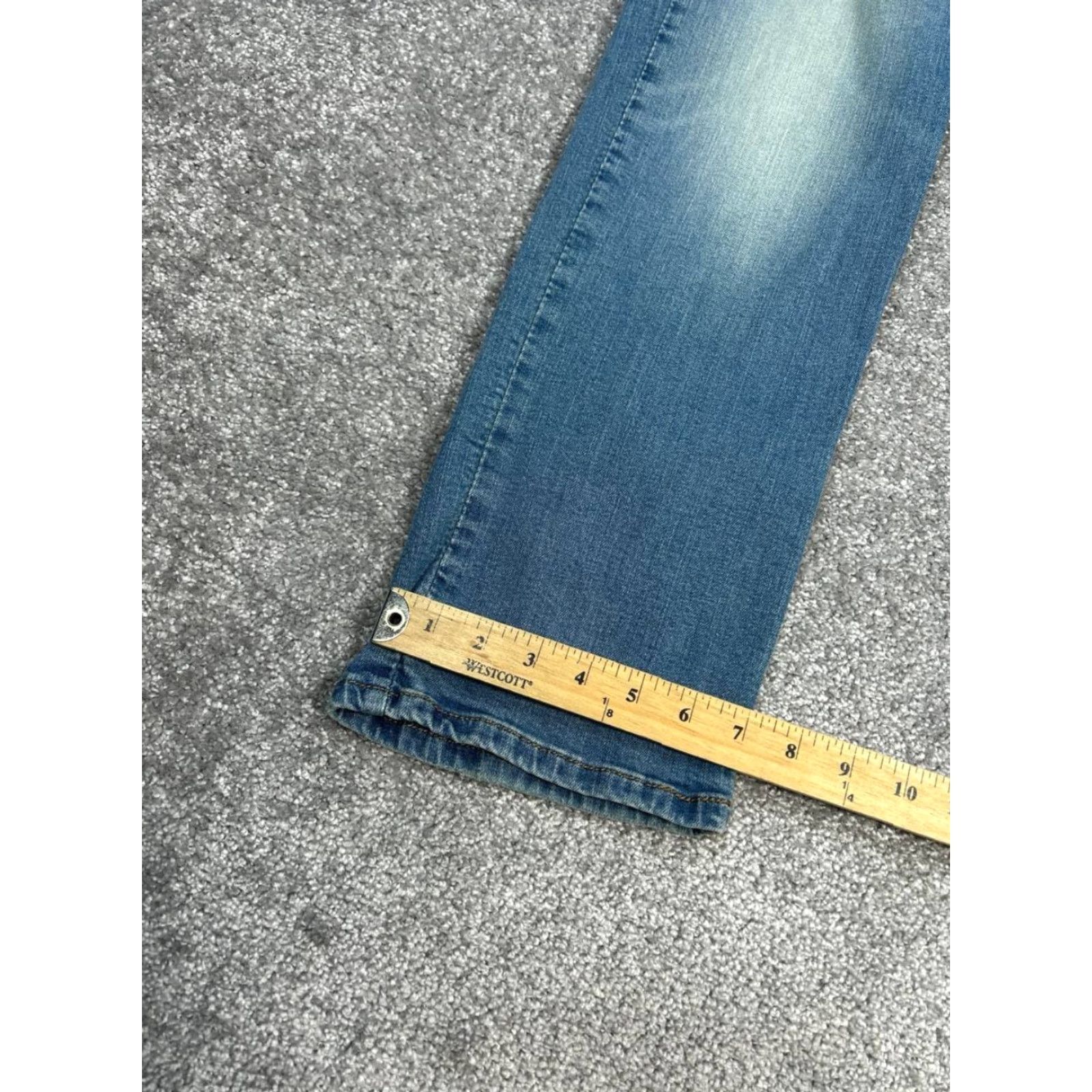 Levi's Levis 514 Jeans Mens 32 Blue Denim Cotton Stretch Mid Rise Straight Leg 29x30 Size US 32 / EU 48 - 6 Thumbnail