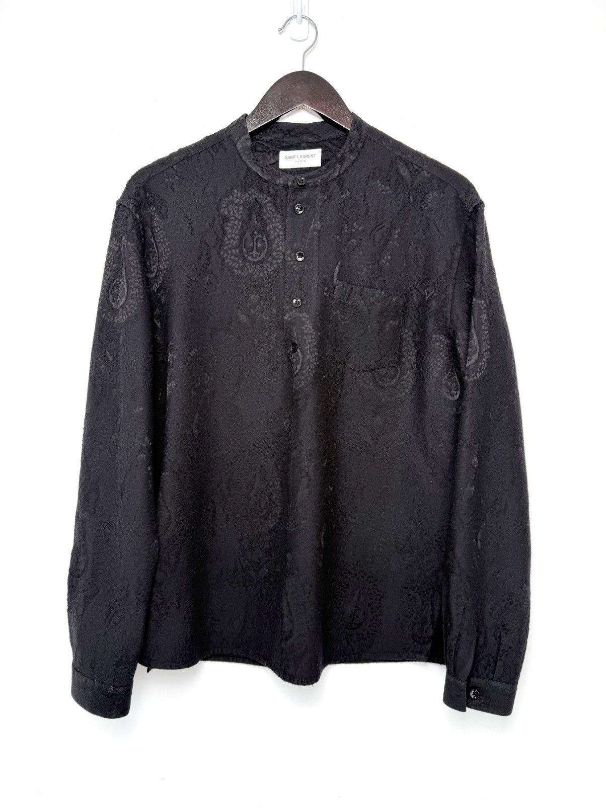 Saint Laurent Paris Saint Laurent Paris Floral Brocade Top IT 40 / US 15.75 Size US M / EU 48-50 / 2 - 1 Thumbnail
