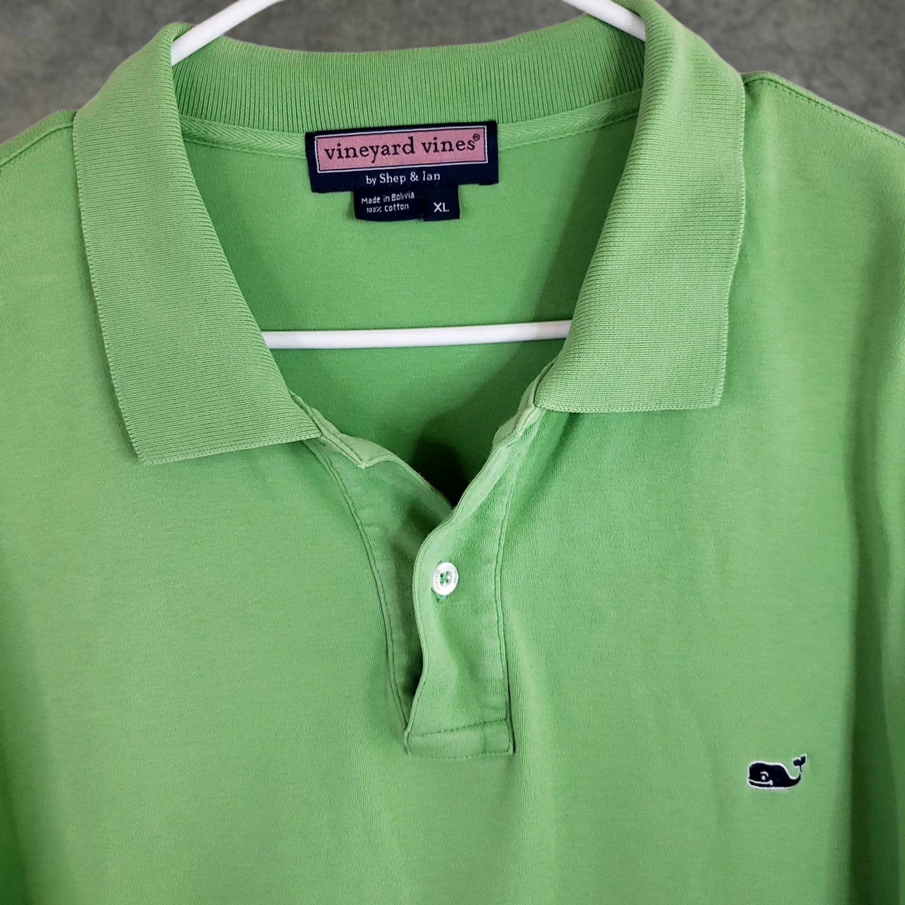 Vineyard Vines Vineyard Vines Polo Shirt Mens XL Green Short Sleeve Cotton Collared Whale Logo Size US XL / EU 56 / 4 - 1 Thumbnail