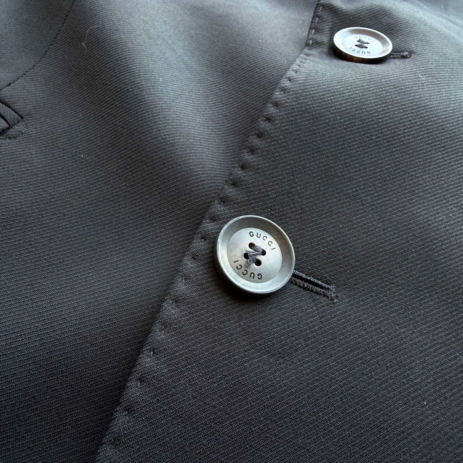 Gucci Gucci Uniform Blazer Black Tailored Sport Coat Jacket Size 36R - 3 Thumbnail