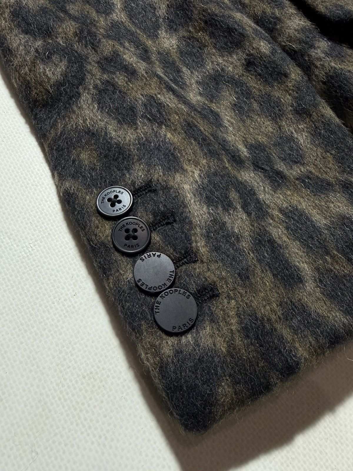 The Kooples The Kooples Leopard Wool Coat Size US XS / EU 42 / 0 - 8 Thumbnail