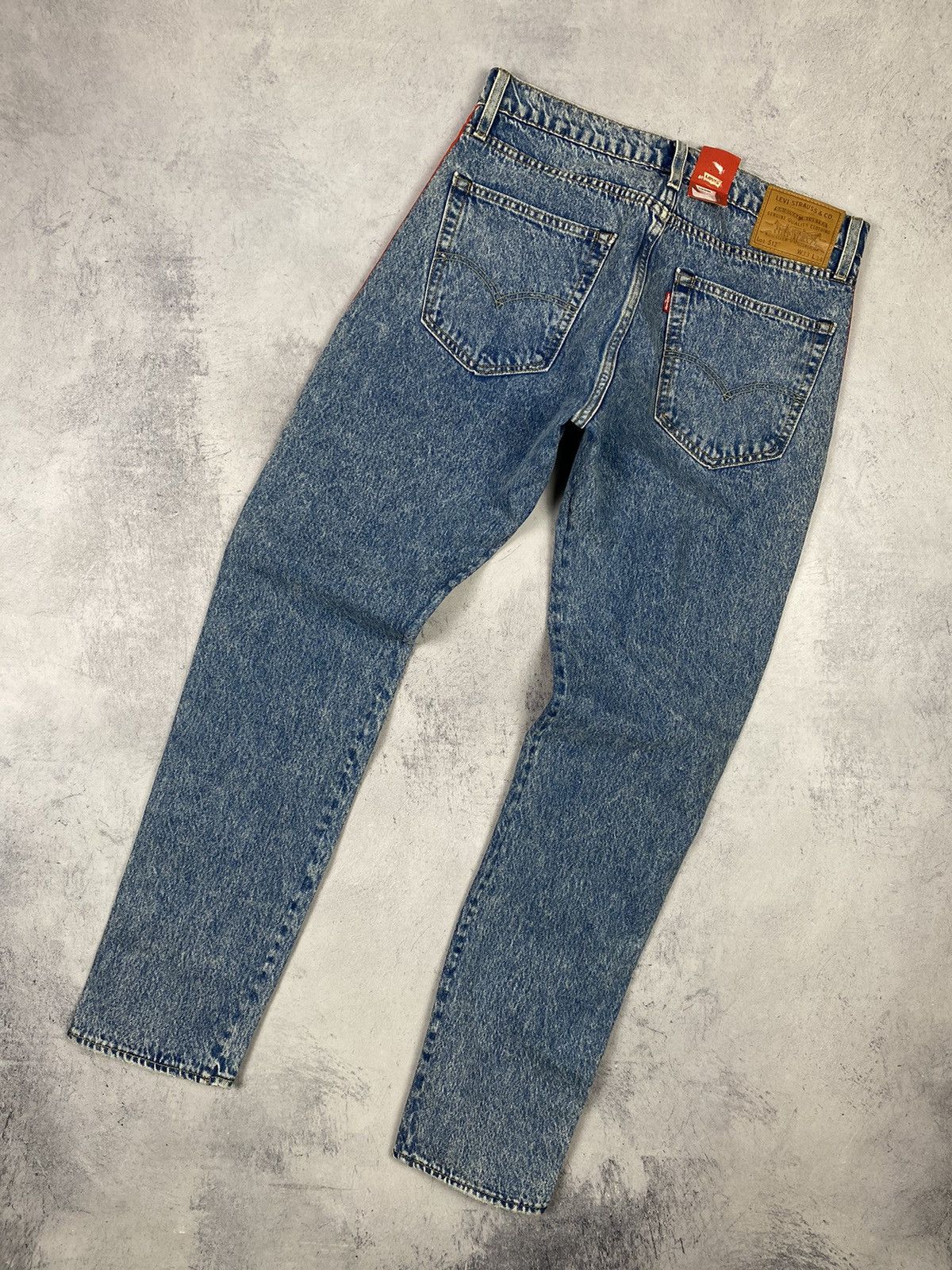 Designer × Levi's Levis 512 Premium San Francisco Reflective Wash Denim Jeans Size US 33 - 8 Thumbnail