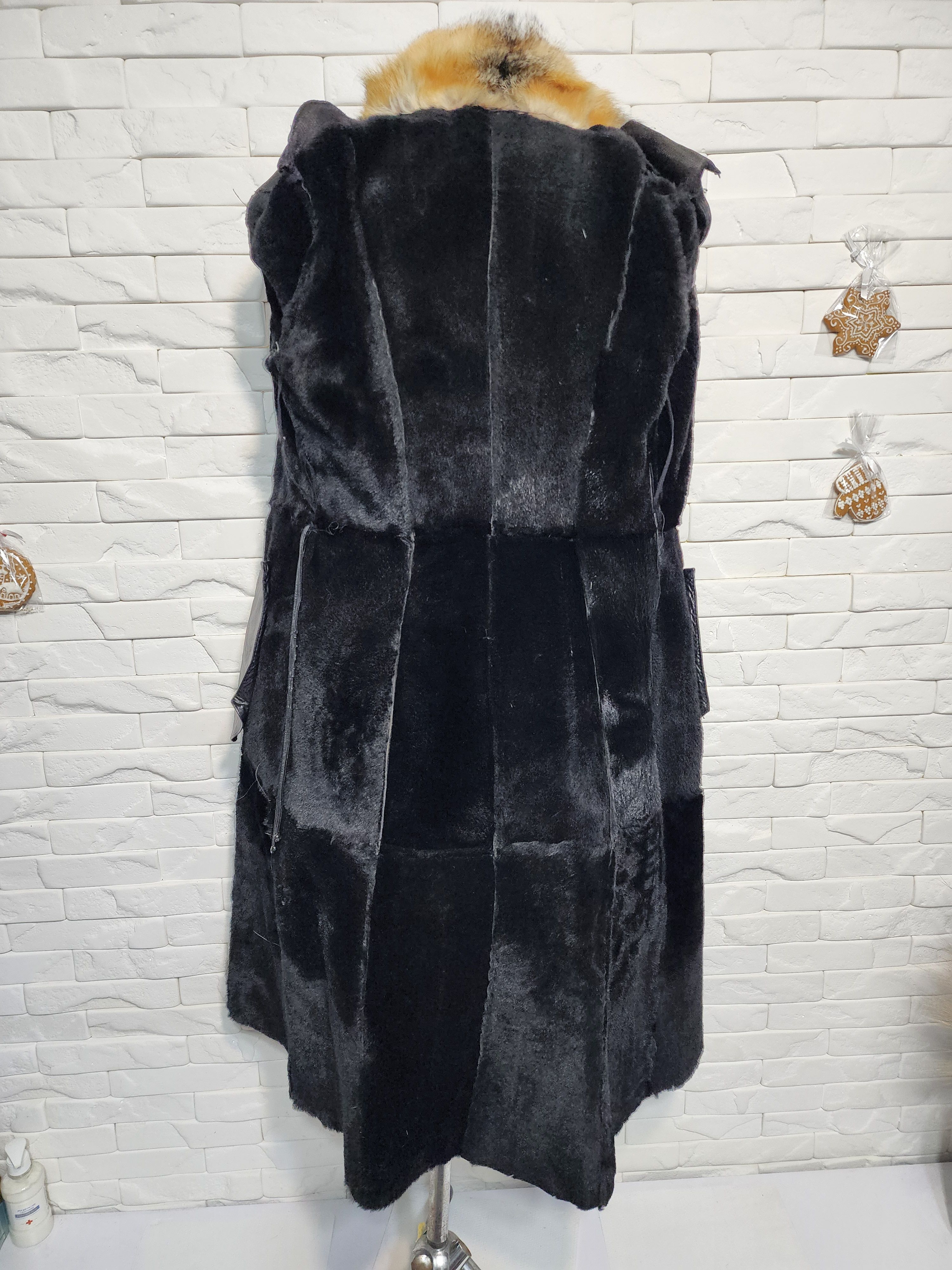 Furla Black Sheepskin Coat: Women's Genuine Fur, Size S / US 4 / IT 40 - 8 Thumbnail