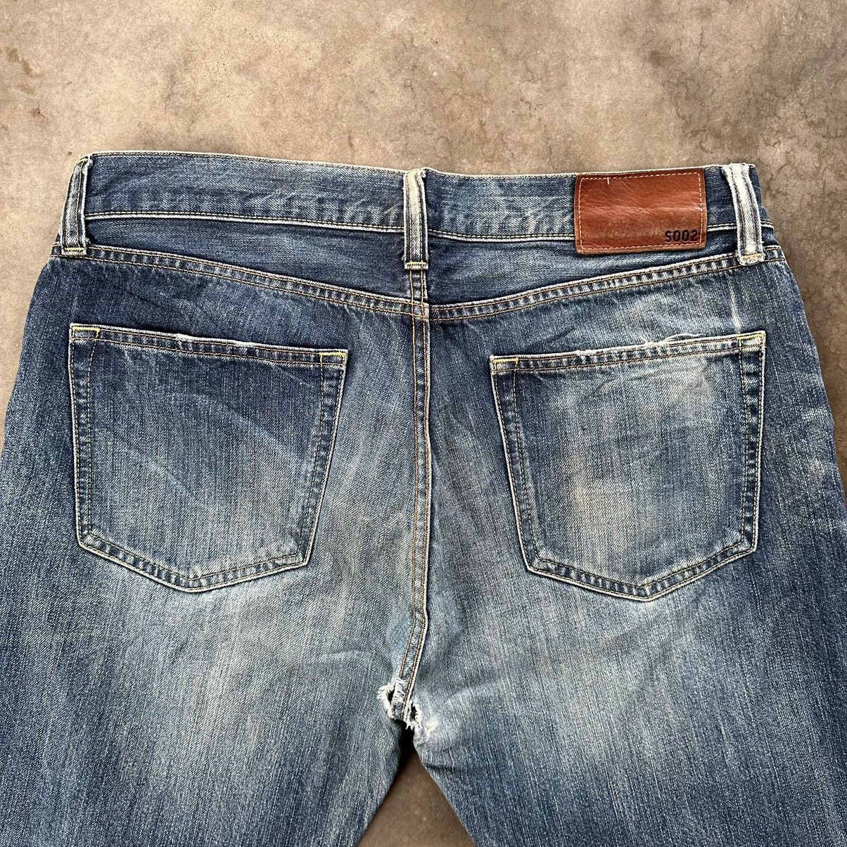 Japanese Brand Vintage Japanese Distressed Faded Denin Jean Pant W35 Size US 35 - 12 Thumbnail