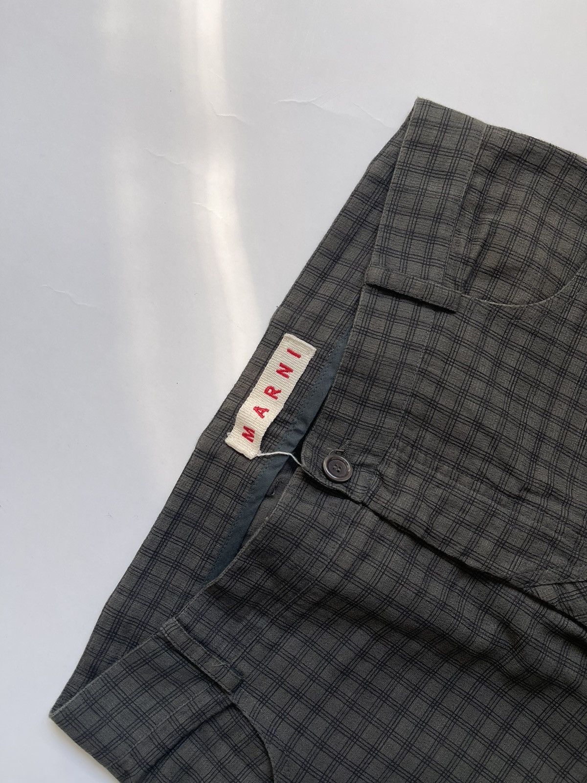 Marni Cotton Panelled Checkered trousers Size US 32 / EU 48 - 7 Thumbnail