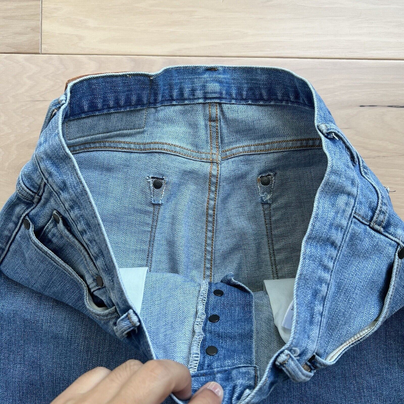 Doublewood Doublewood Project Selvedge Jeans 33 Blue Slim Fit Casual Size US 33 - 5 Thumbnail